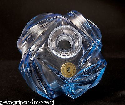 Vintage German Blue Glass Decanter with Stopper - Unique Antique Wine Bottle for Home Bar, Dinner Parties & Gift Giving