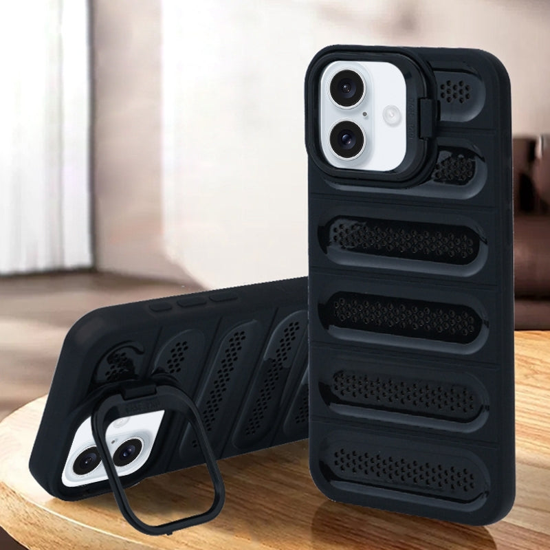 Premium Shockproof Case for iPhone 16 Plus with Kickstand - Slim Protective Cover for Everyday Use, Travel & Work