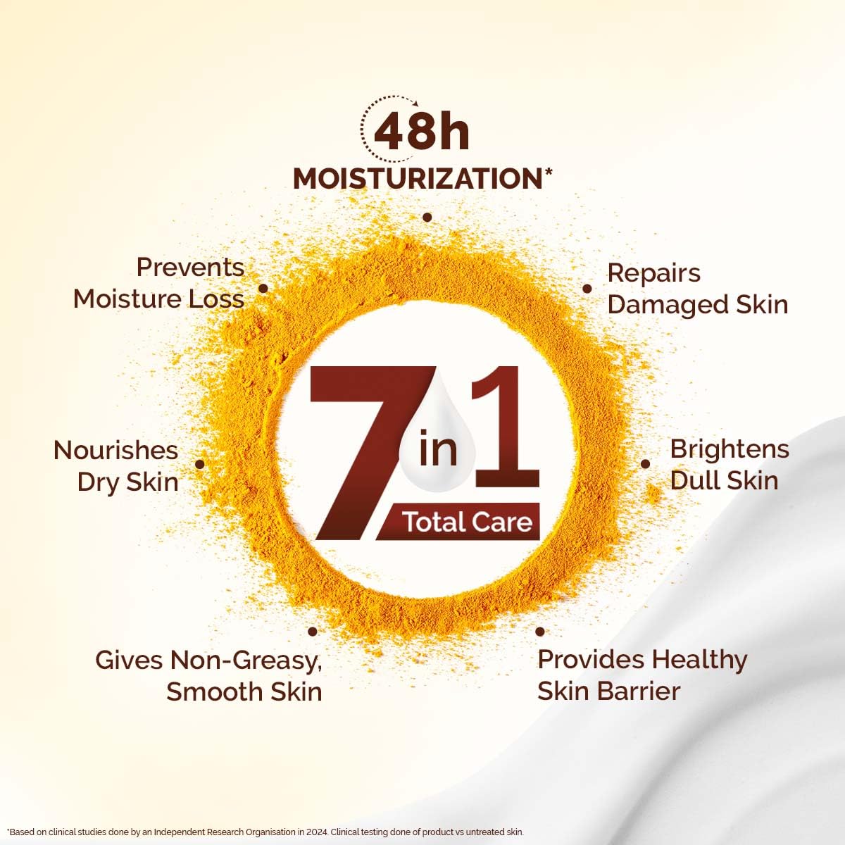 Mamaearth Ubtan Moisturizing Body Lotion with Turmeric & Saffron for Glowing Skin | 48H Hydration | Dry Skin Care | 7-in-1 Natural Body Butter | Non-Greasy Formula | 400ml | Perfect for Daily Moisturizing & Nighttime Skin Nourishment