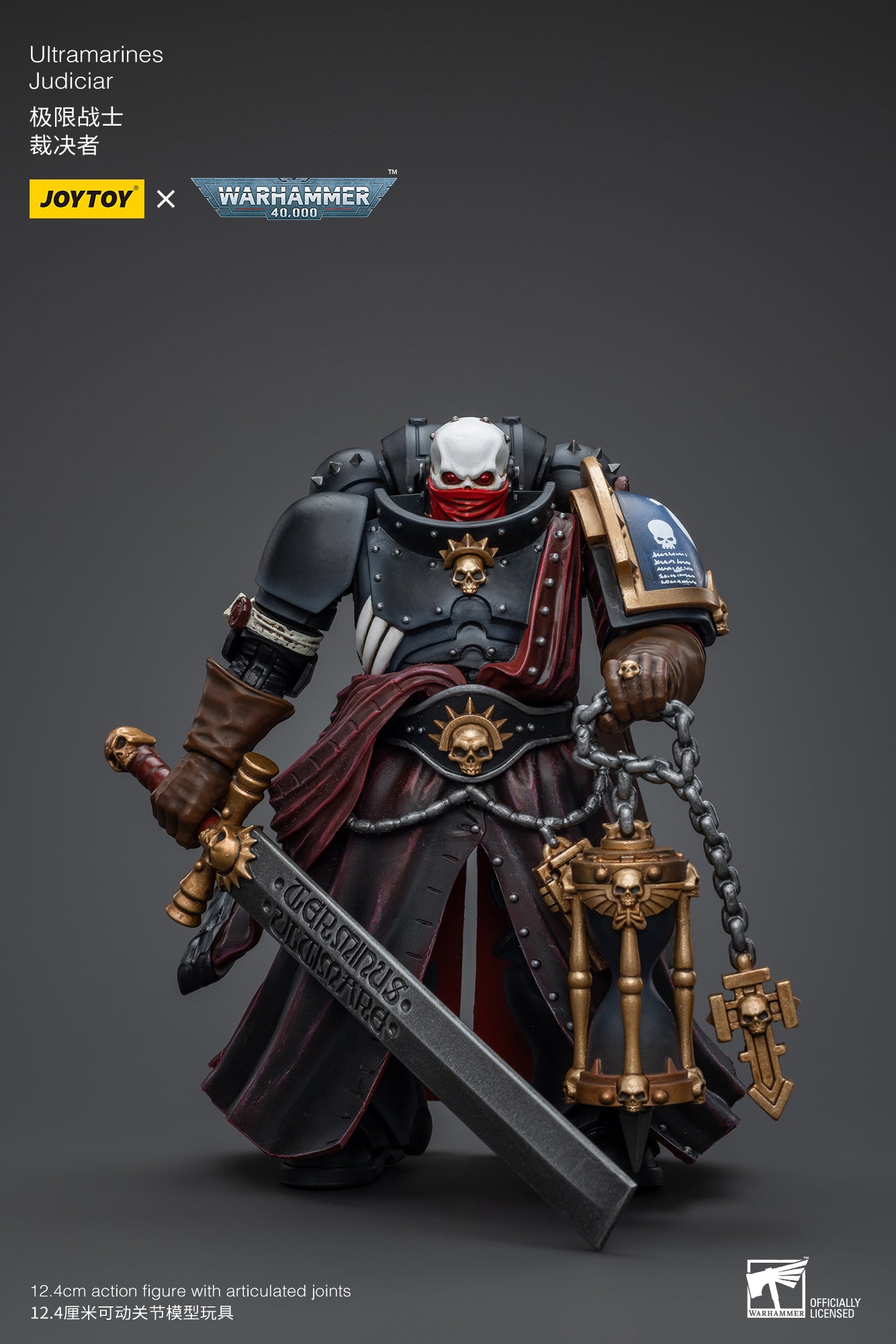 1/18 JOYTOY Warhammer 40K Ultramarines Judiciar Action Figure - Highly Detailed Collectible Miniature for Tabletop Gaming & Display
