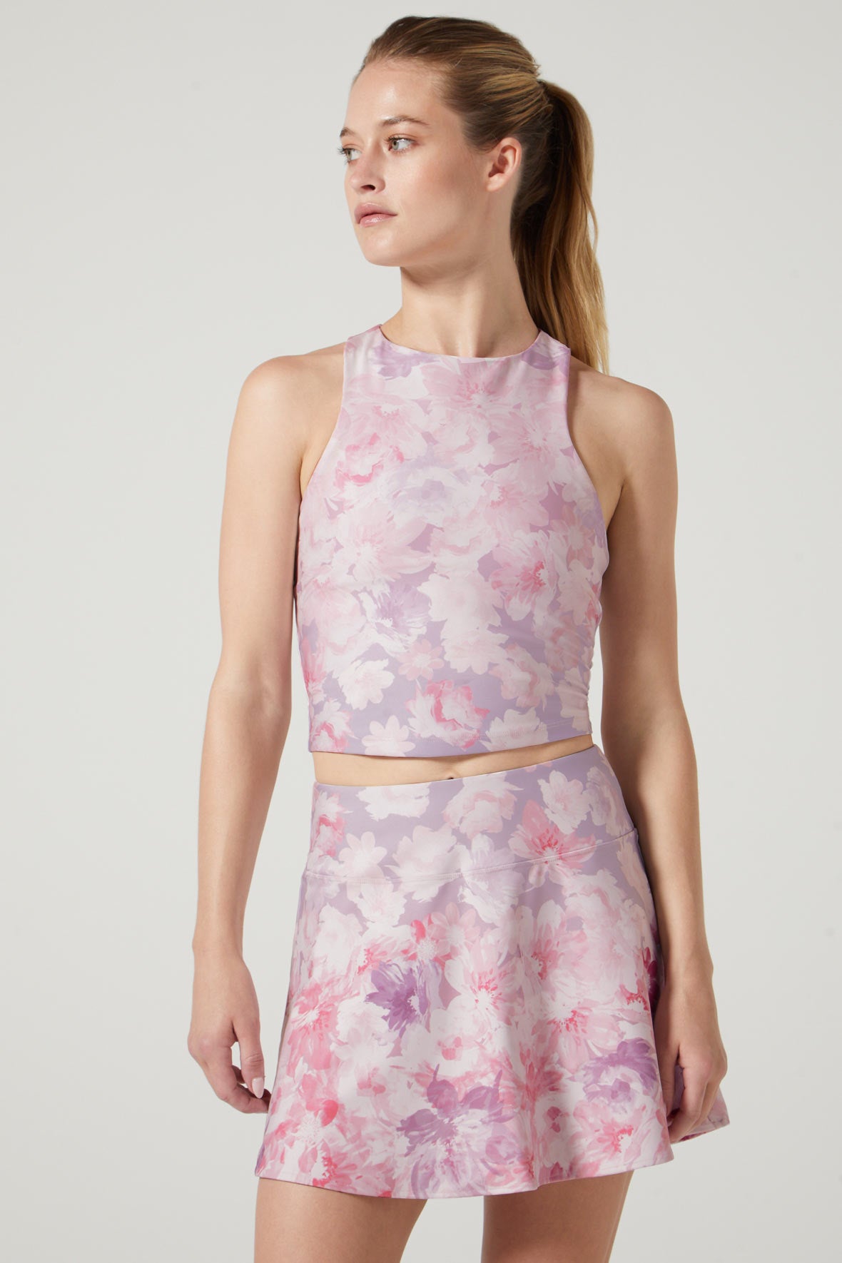 Casey Skort with Sun Protection - Floral Print Women's Golf Skirt for Outdoor Sports & Summer Activities
