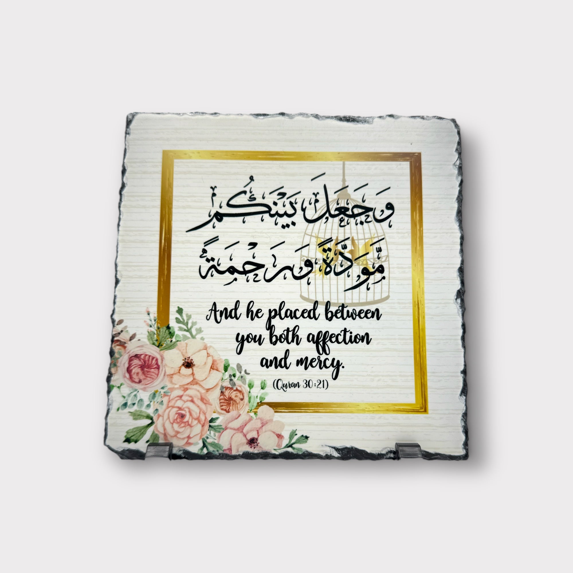Affection & Mercy Marriage Slate - Engraved Wooden Wedding Keepsake for Couples - Perfect for Anniversaries, Vow Renewals & Romantic Gifts