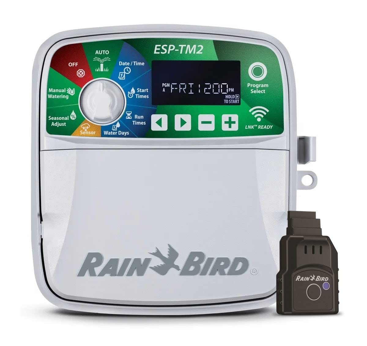 Rain Bird ESP-TM2 Smart WiFi Sprinkler Controller - 6 Zone Indoor/Outdoor Irrigation System with Mobile App Control | Perfect for Lawn, Garden & Landscape Watering Automation