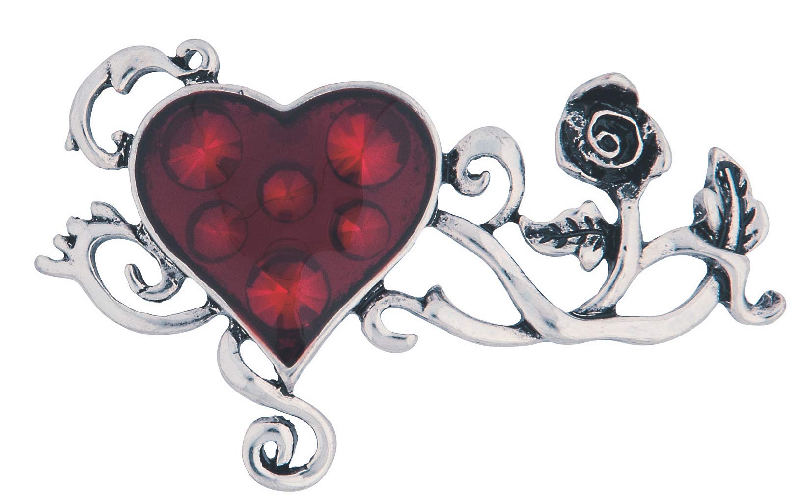 Rubies Wicked Gems Deluxe Bed-of-Blood Rose Ring - Gothic Jewelry for Women, Vampire Costume Accessory, Halloween Party, Cosplay & Dark Fashion Statement
