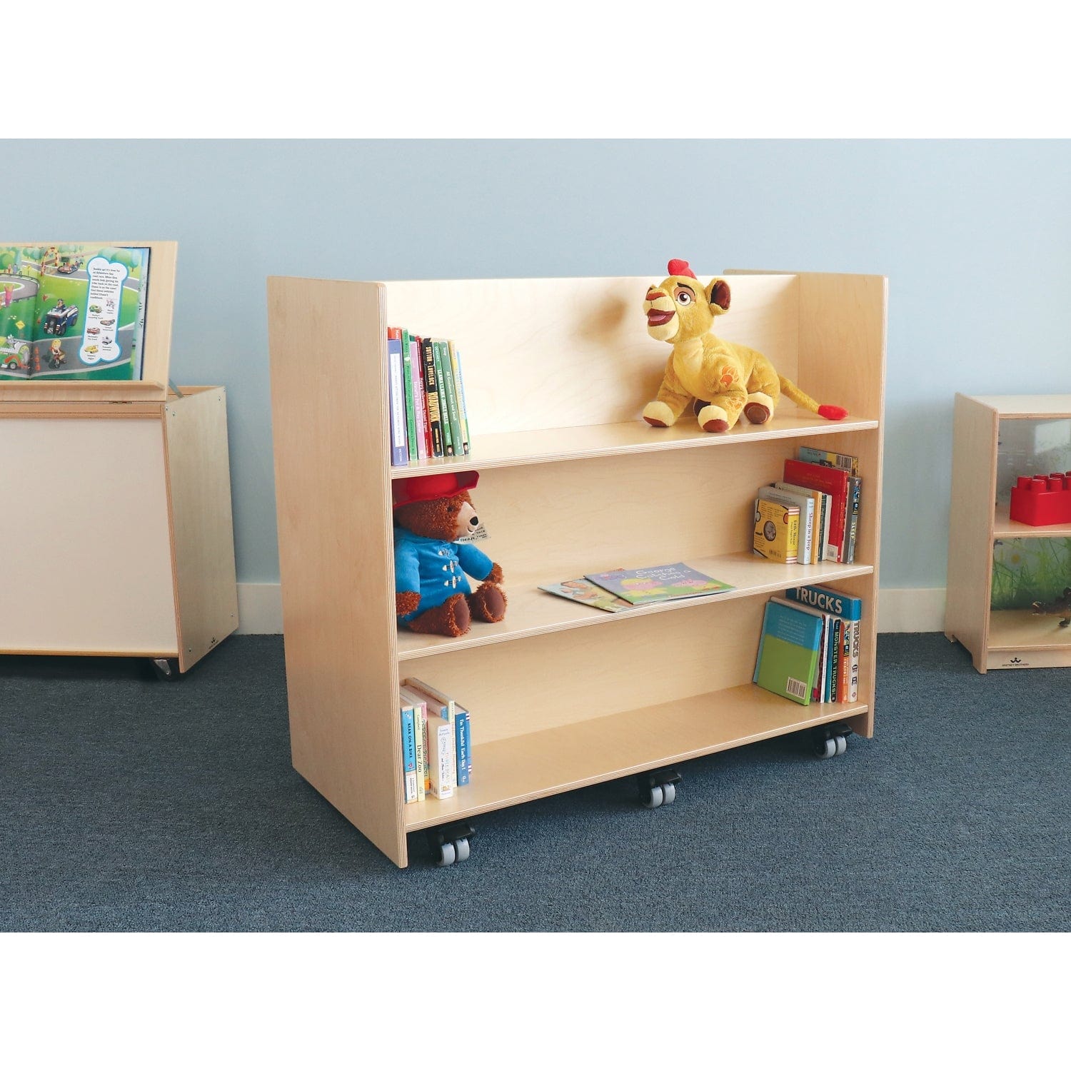 Dual-Sided Book Holder for Reading & Storage - Perfect for Home, Office, and Library Organization