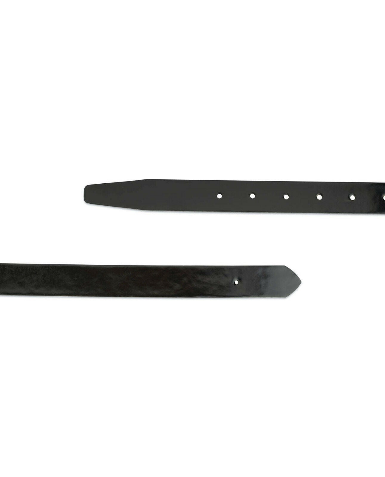 Authentic Black Patent Leather Belt Strap for Dunhill Buckle - 1 Inch Genuine Women's Dress Belt | Perfect for Office Wear & Formal Occasions
