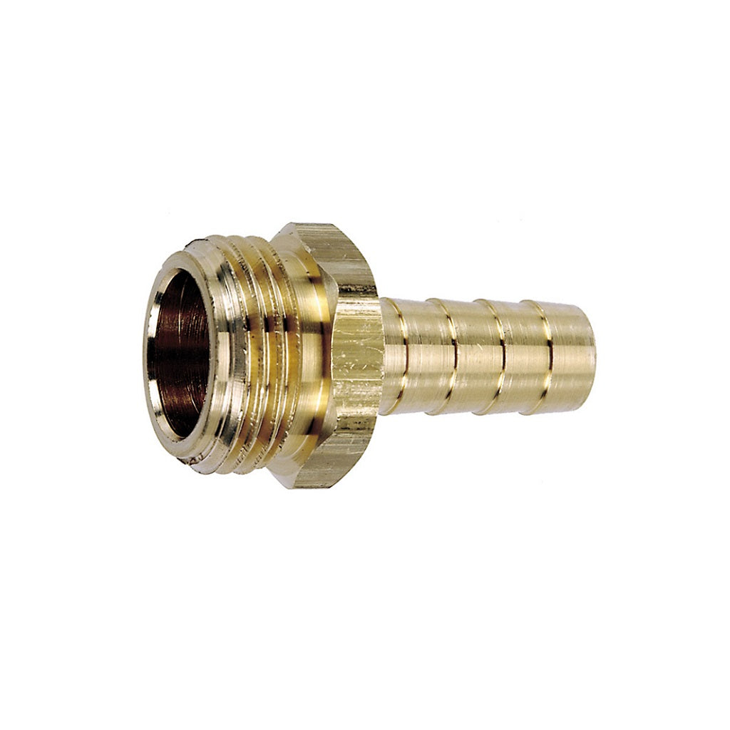 G36BM Brass Male Garden Hose Thread to Barb Adapter - Heavy Duty Fitting for Outdoor Watering, Irrigation, and DIY Plumbing Projects