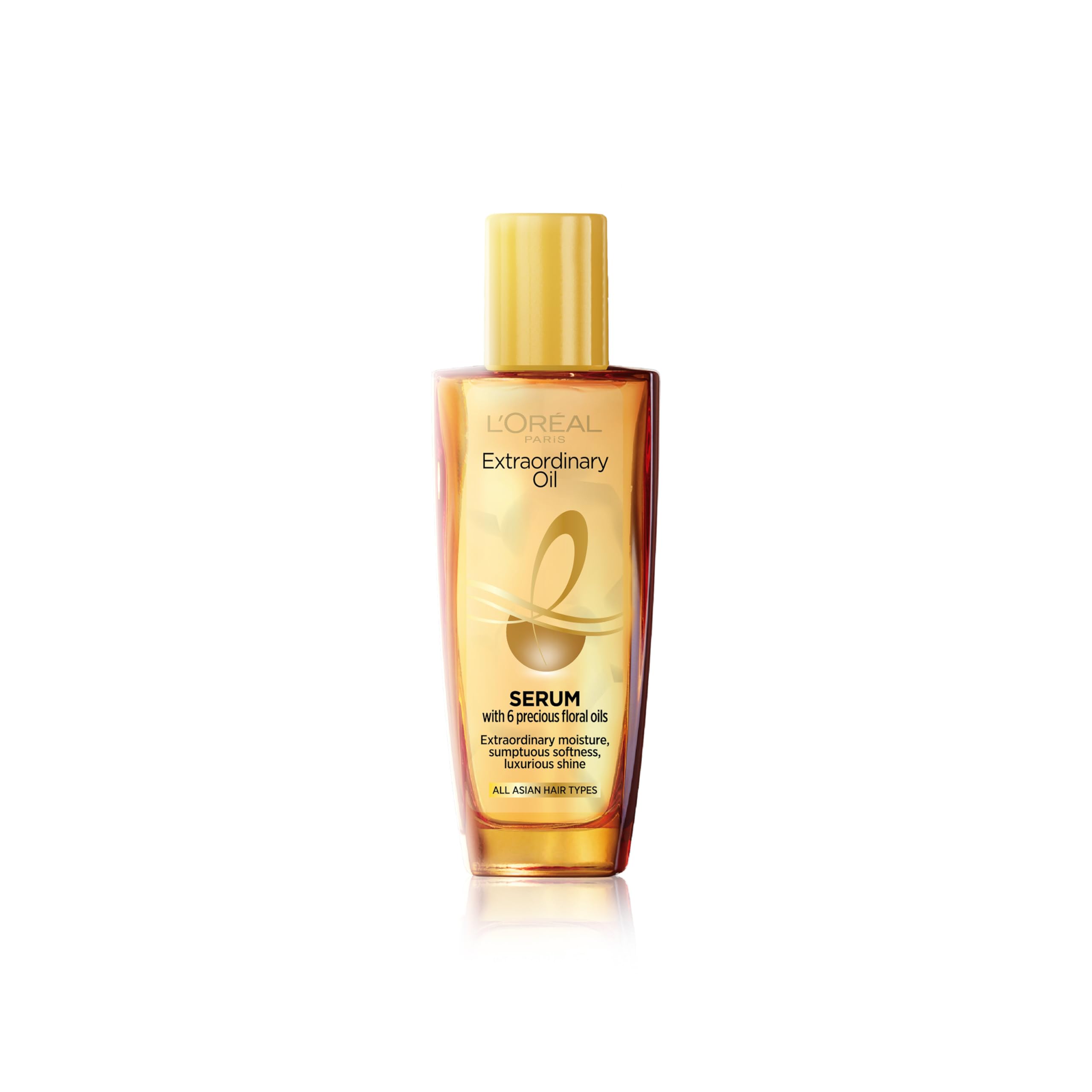 L'Oreal Paris Extraordinary Oil Serum - 6 Rare Flower Oils for Dry, Frizzy Hair - 30ml Hair Treatment for Protection & Shine | Perfect for Daily Hydration & Styling