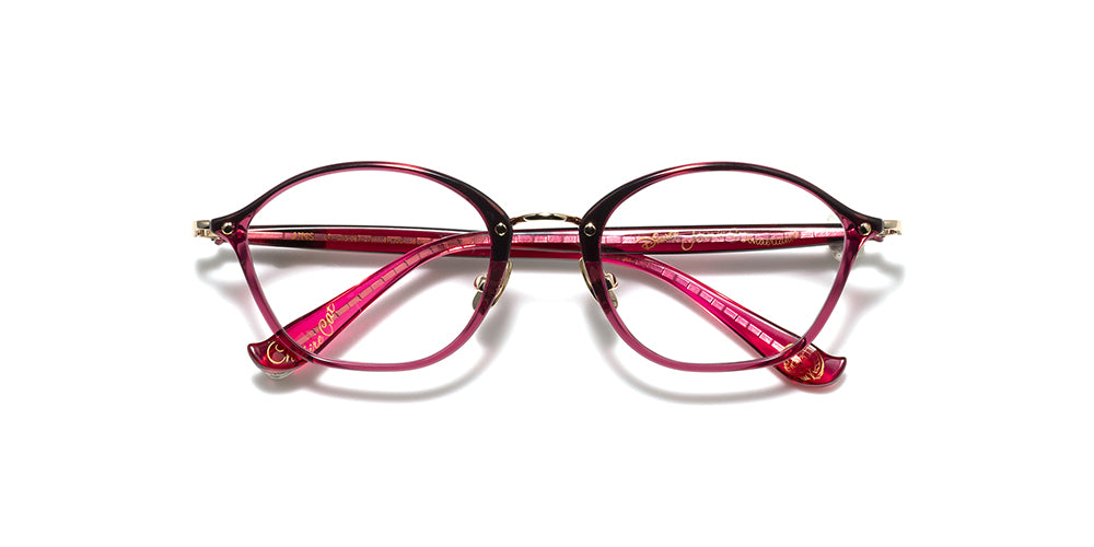 JINS x Disney Dogs & Cats Cheshire Cat 276 Eyeglasses - Stylish Anime Inspired Frames for Cosplay & Everyday Wear