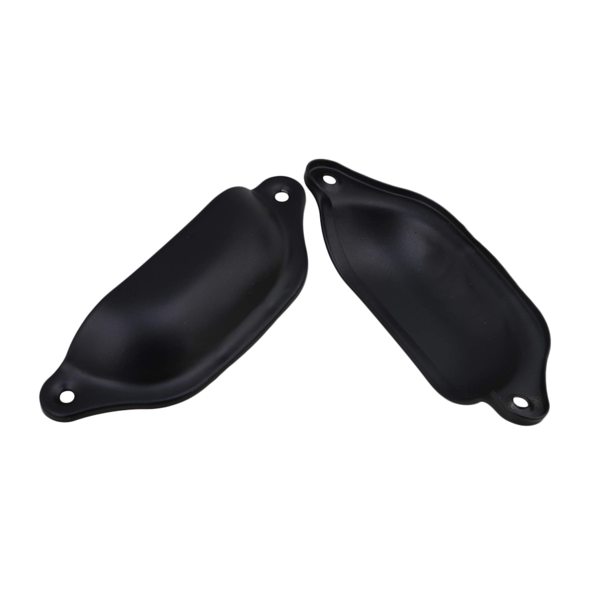 Vintage Black Shell Shape Cabinet Drawer Pulls and Knobs with Screws - Pack of 20 - Decorative Hardware for Kitchen, Bathroom, Dresser & Furniture Restoration