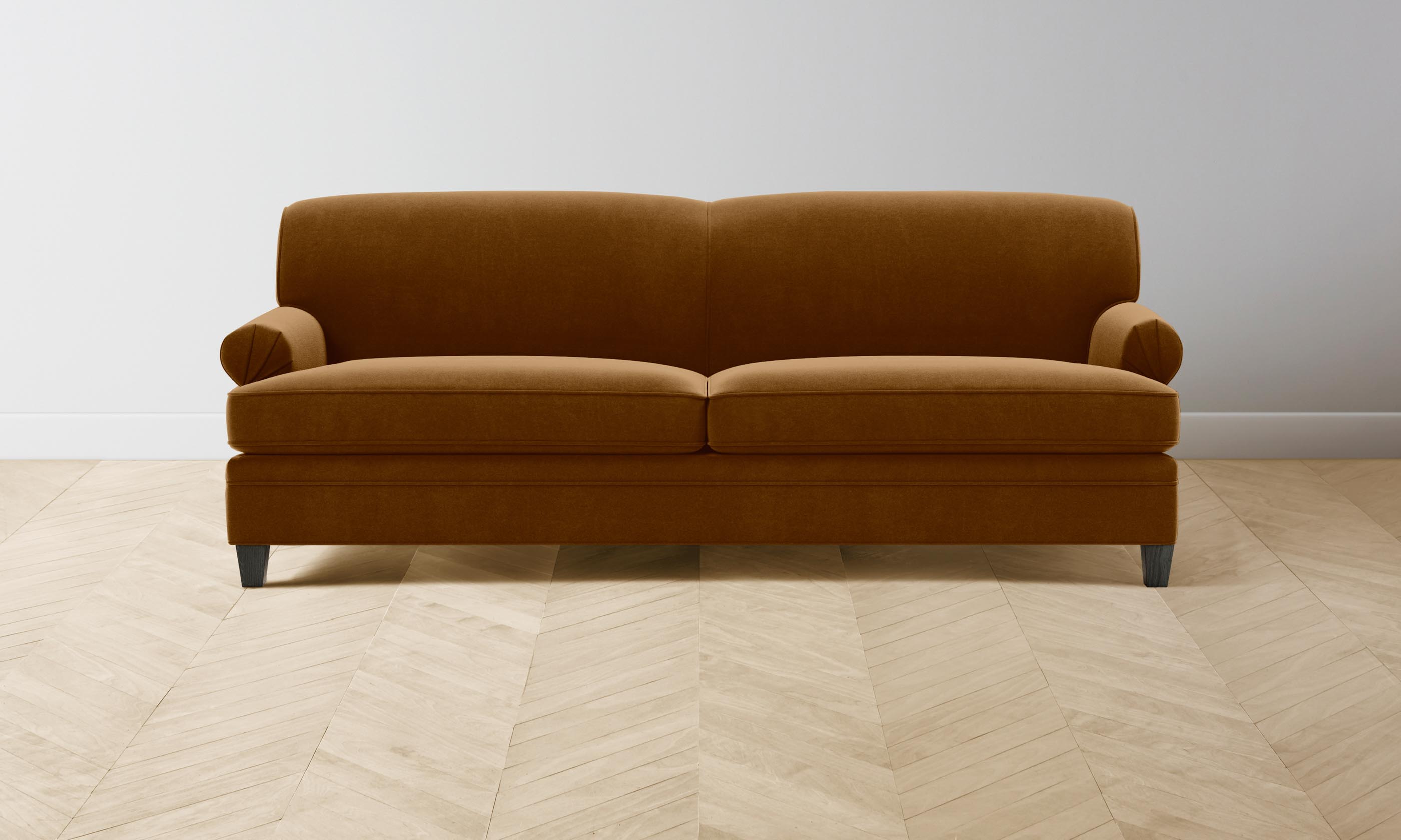 Carmine Sofa - Luxurious Mohair Upholstery in Rich Brown Sugar | Perfect for Living Room, Lounge & Cozy Home Decor