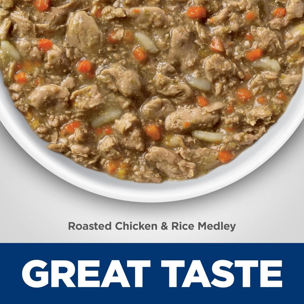 Science Diet Healthy Cuisine Roasted Chicken & Rice Wet Cat Food for Adult Cats 7+ Years - Premium Nutrition for Senior Cats, Perfect for Mealtime & Weight Management