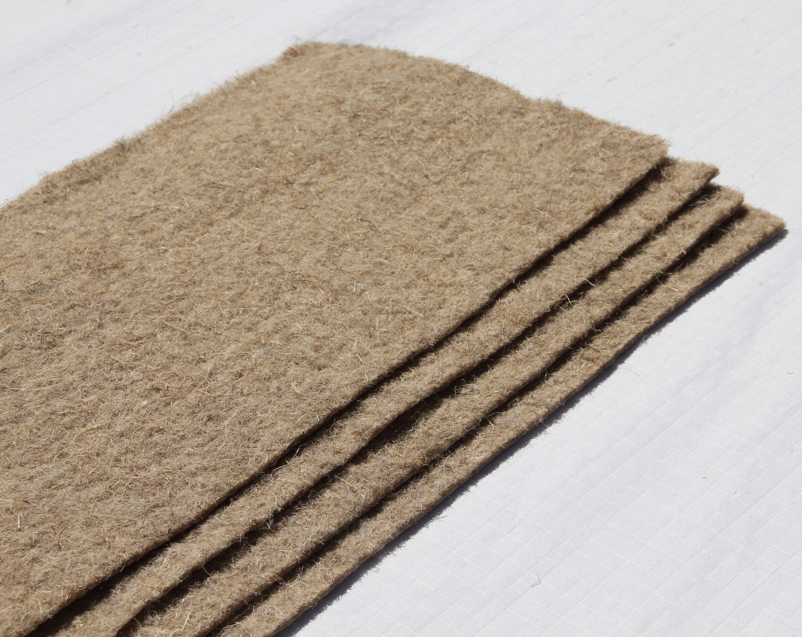 Organic Hemp Mats for Microgreens & Wheatgrass - Set of 10 | Eco-Friendly Growing Trays for Indoor Gardening & Hydroponics