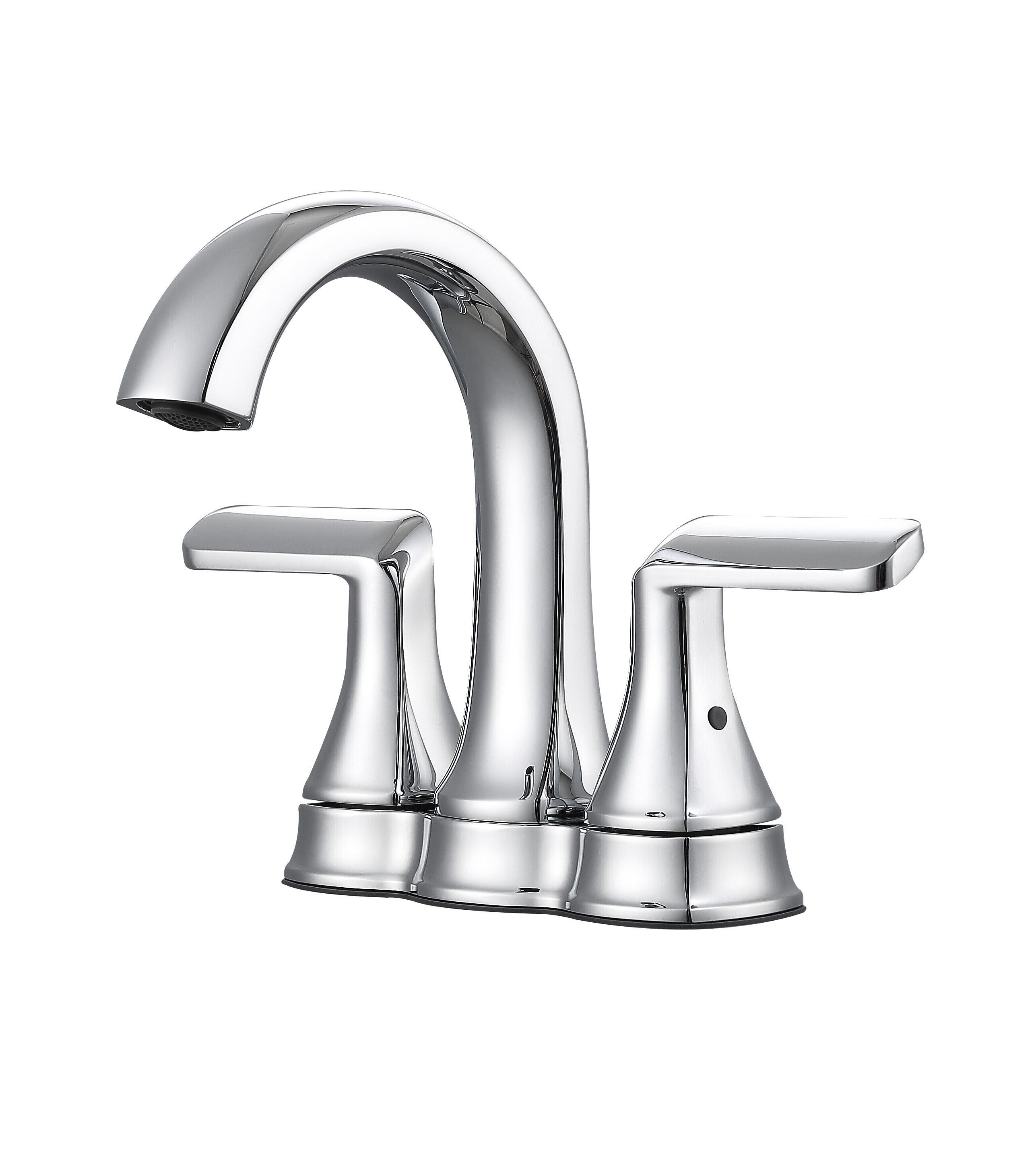 Arezzo Deck Mount Bathroom Faucet - Chrome Finish Single Handle Bathroom Sink Faucet for Vanity, Powder Room & Guest Bath Installation