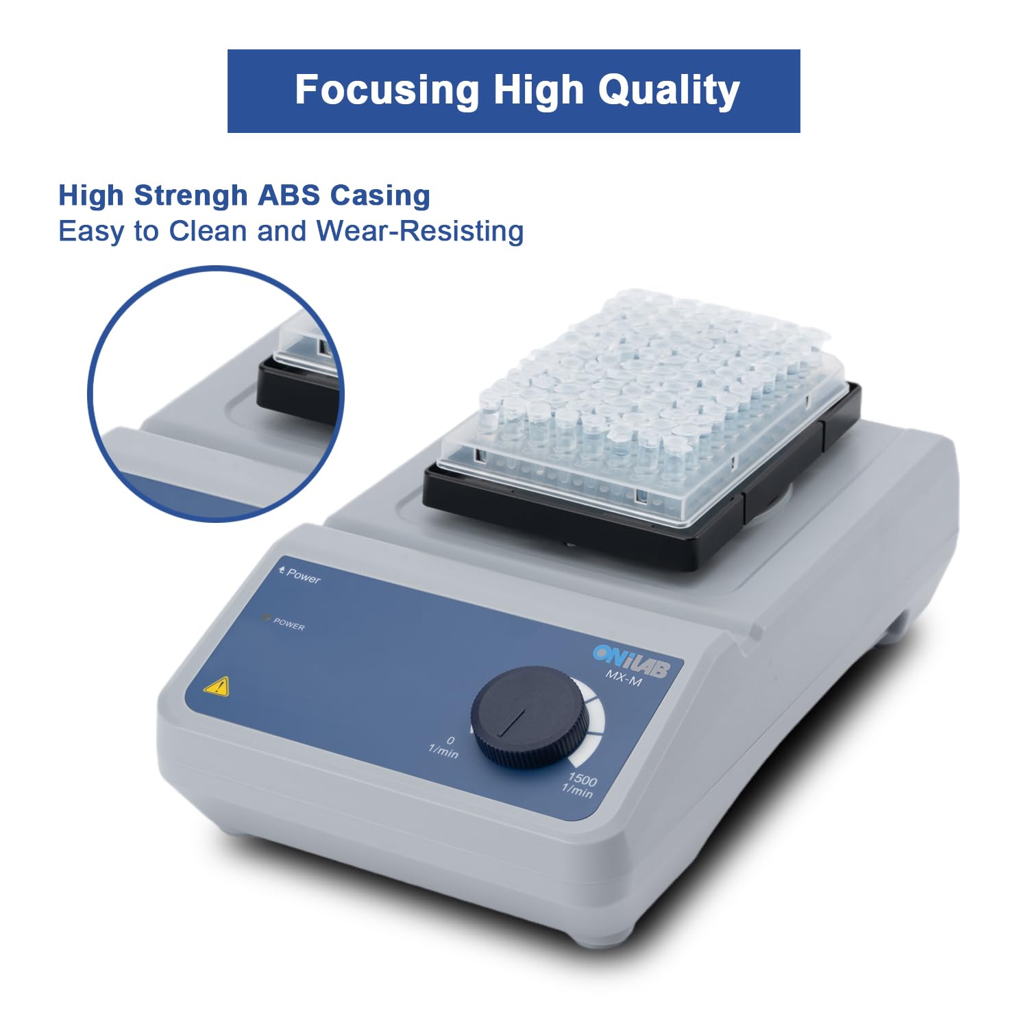 ONiLAB Analog Microplate Mixer - Lab Plate Shaker & Vortex Mixer with 0.18