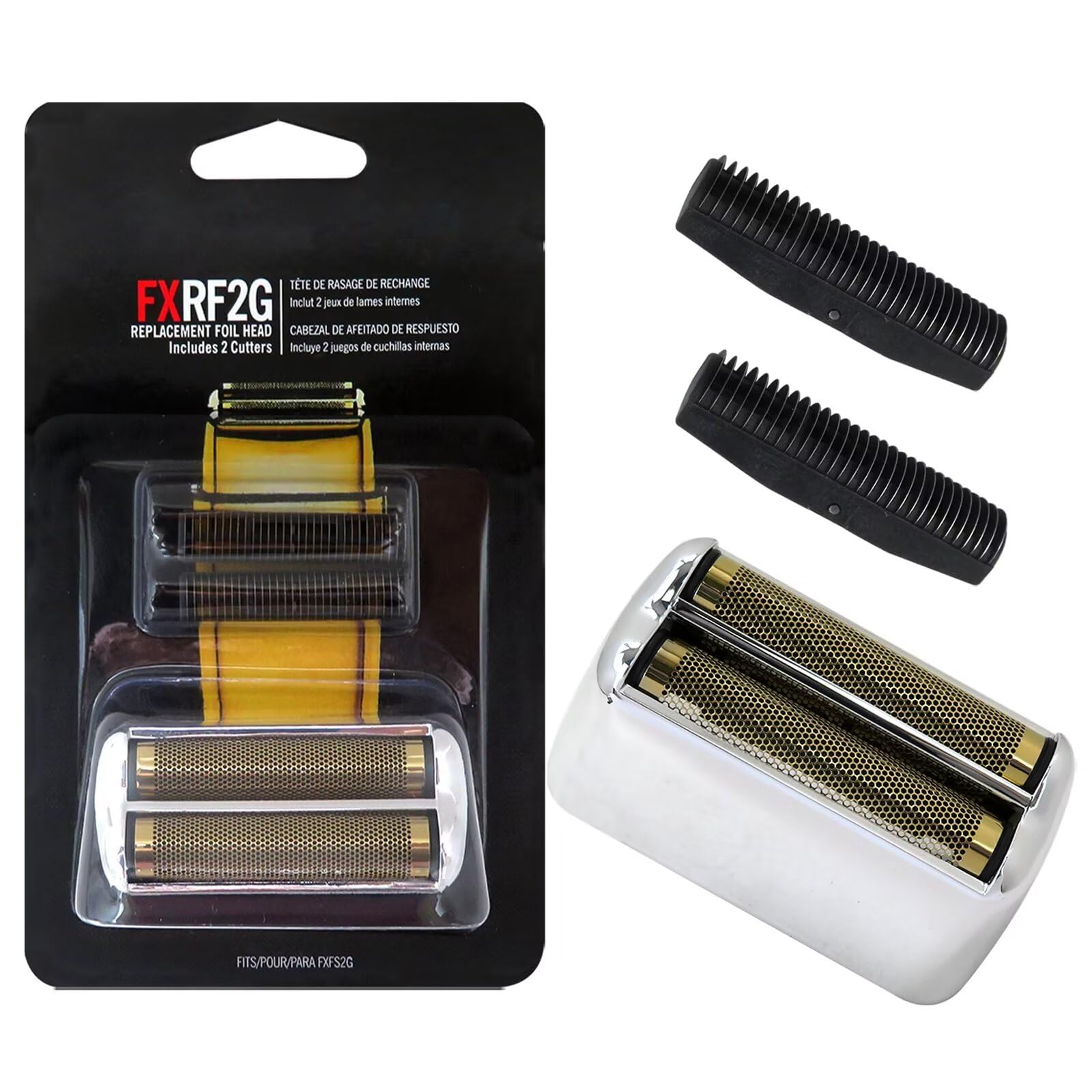 Performance Electric Men's Shaver Replacement Foil & Cutters - Compatible with PRO Metal-FX FXRF2 Foil Shaver, XSPANDER New Replacement Blades - Perfect for Home & Travel Grooming