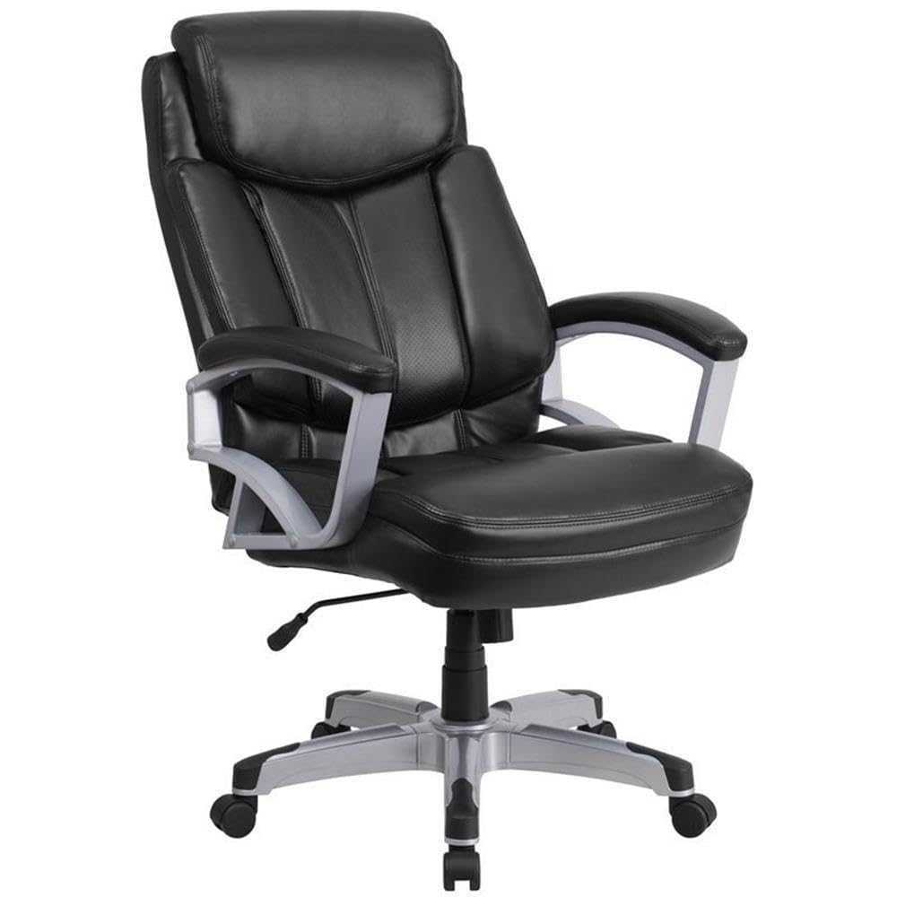 UrbanPro Big and Tall Leather Swivel Office Chair - Black Executive Chair for Heavy Duty Use - Perfect for Home Office, Gaming & Conference Rooms