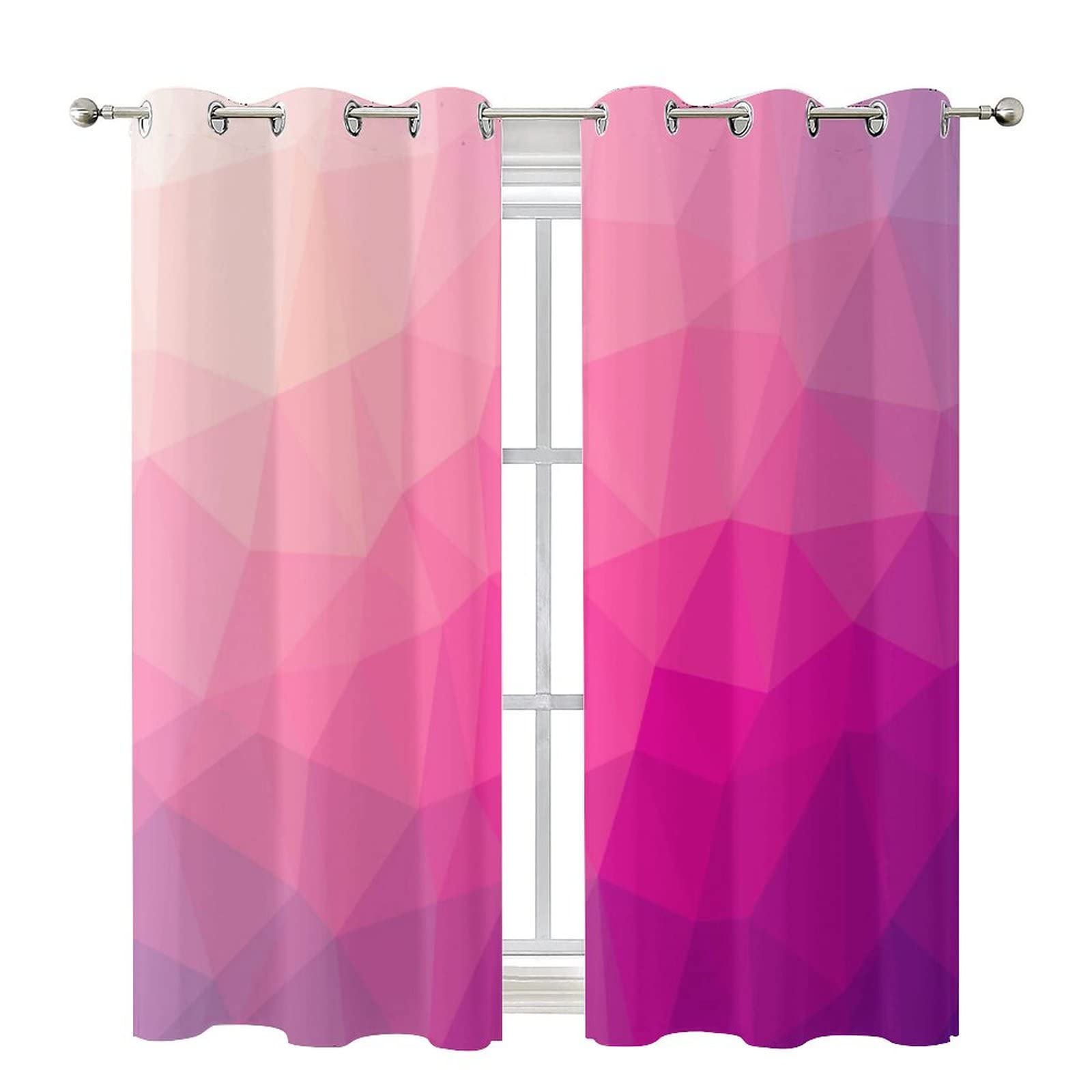 GY 100% Blackout Window Curtain Panels - Room Darkening Thermal Insulated Drapes for Living Room & Bedroom - 55x63 Inches - Perfect for Home Theater, Nursery & Light Sleepers
