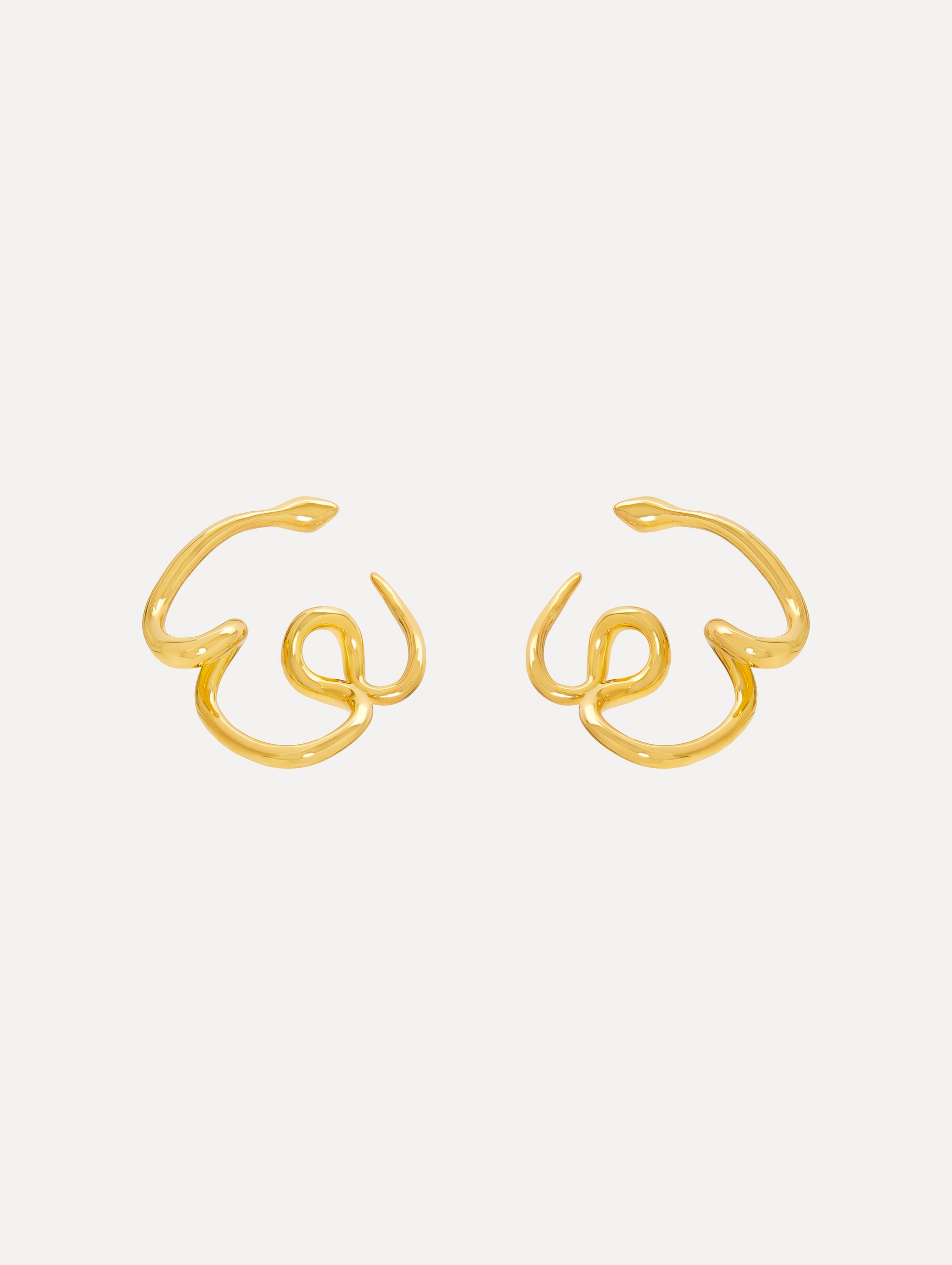Snake Hoop Earrings for Women - Trendy Stainless Steel Serpent Jewelry - Perfect for Halloween, Gothic Style & Everyday Fashion Accessories