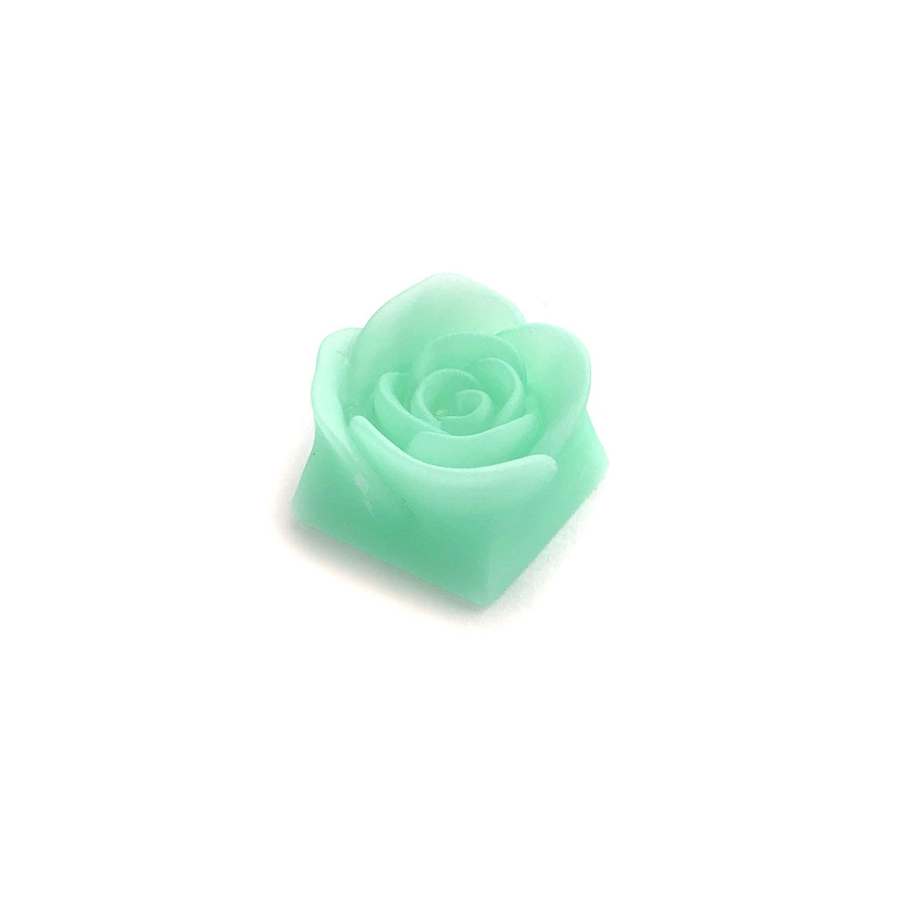 Handcrafted Rose Artisan Keycap for MX Mechanical Gaming Keyboards - Green Cherry MX Switch Compatible - Perfect for Typing Enthusiasts & RGB Custom Builds