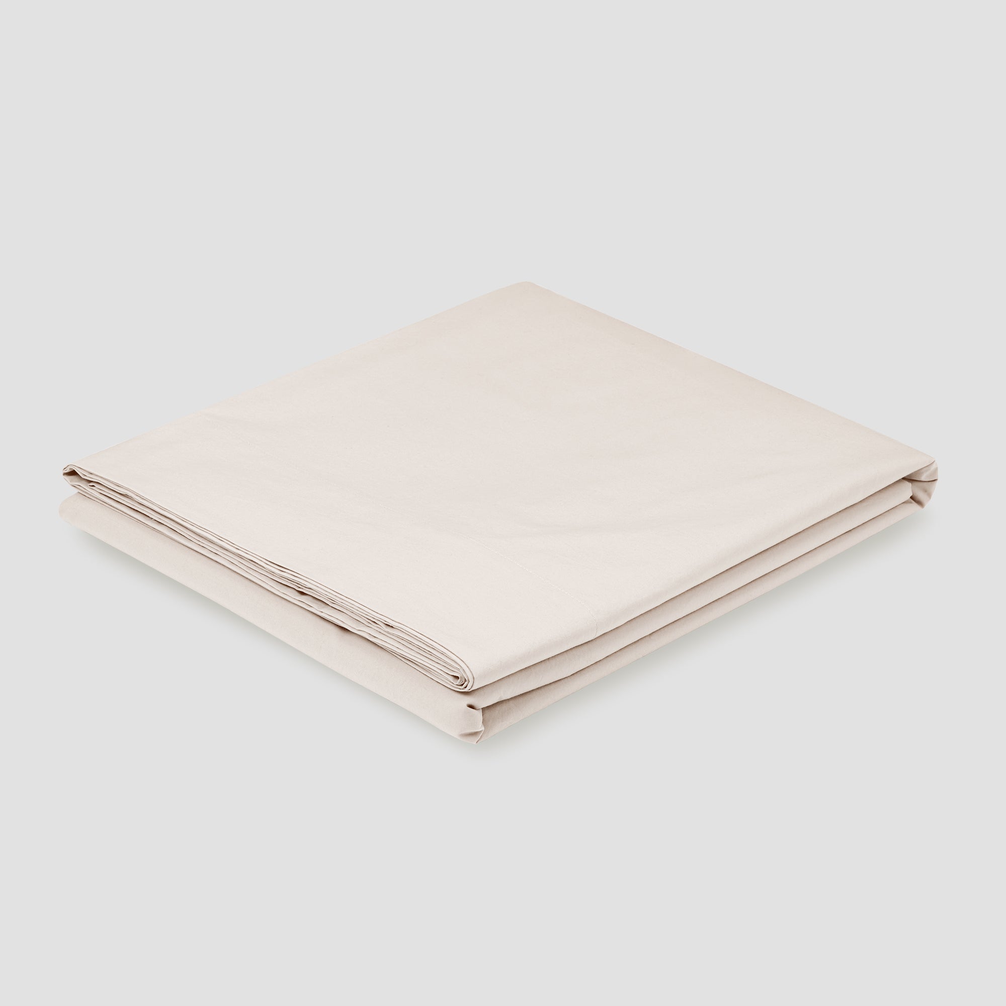 Premium Parchment Washed Cotton Percale Flat Sheet - Soft & Breathable Bedding for Hotels, Guest Rooms & Luxury Home Use