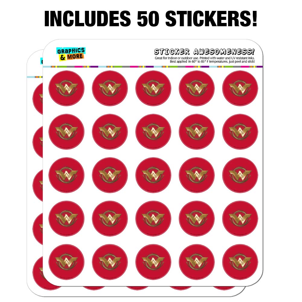 Wonder Woman Movie Golden Lasso Logo Planner Stickers - Scrapbooking, Journaling, DIY Craft Supplies for Bullet Journals, Planners & Scrapbooks