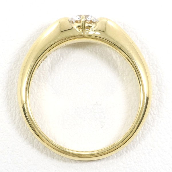18K Yellow Gold Diamond Ring for Women - Elegant Solitaire Engagement & Wedding Band - Perfect for Proposals, Anniversaries, and Special Occasions