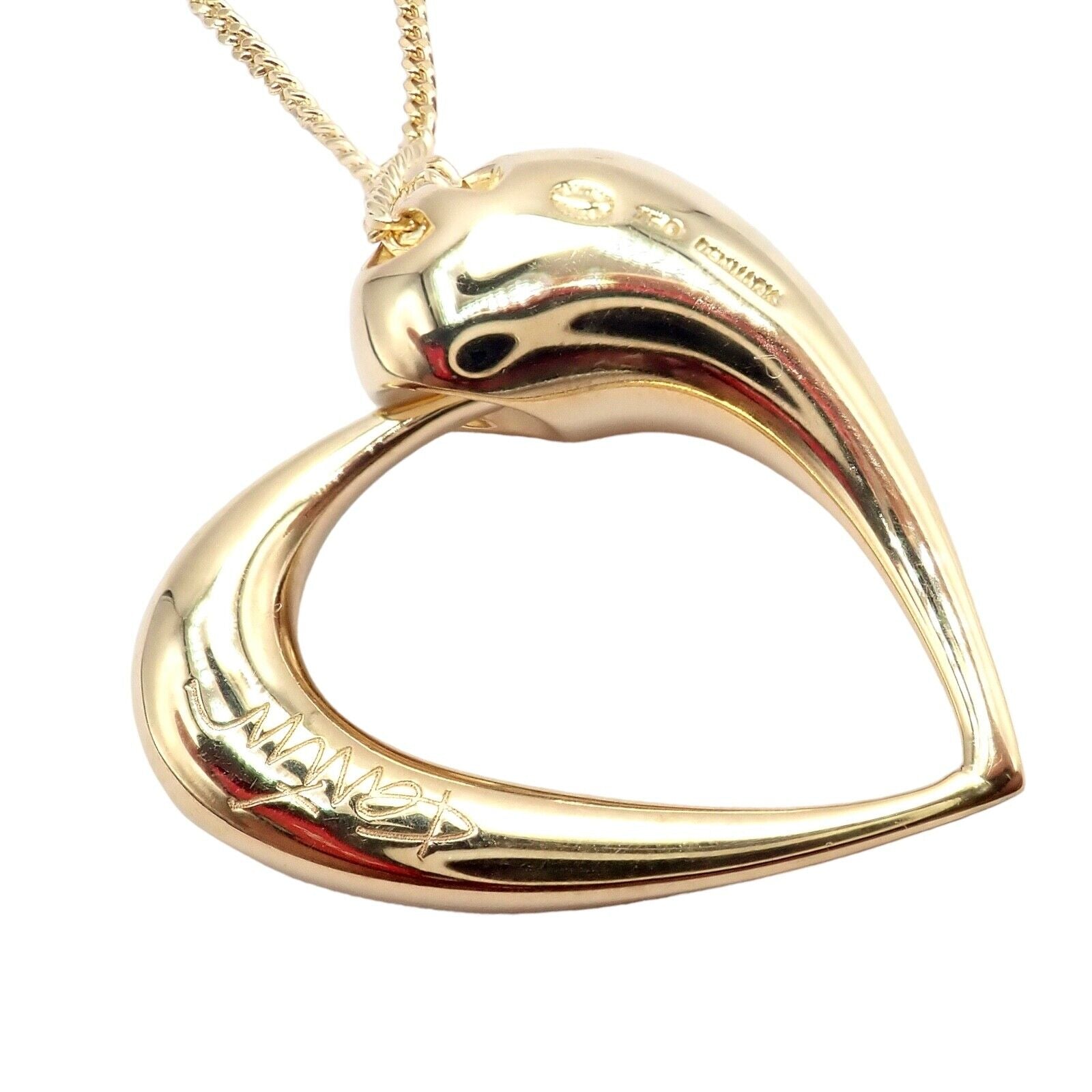 Georg Jensen 18K Yellow Gold Diamond Ouroboros Snake Necklace - Elegant Jewelry for Women, Perfect Gift for Anniversary & Special Occasions