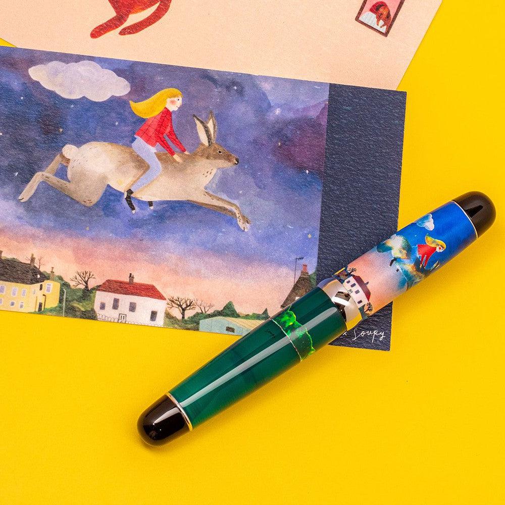 Opus 88 Fountain Pen - Mini Flying Rabbit Design, Premium Japanese Nib, Smooth Writing Experience | Perfect for Journaling, Note Taking & Gift Giving