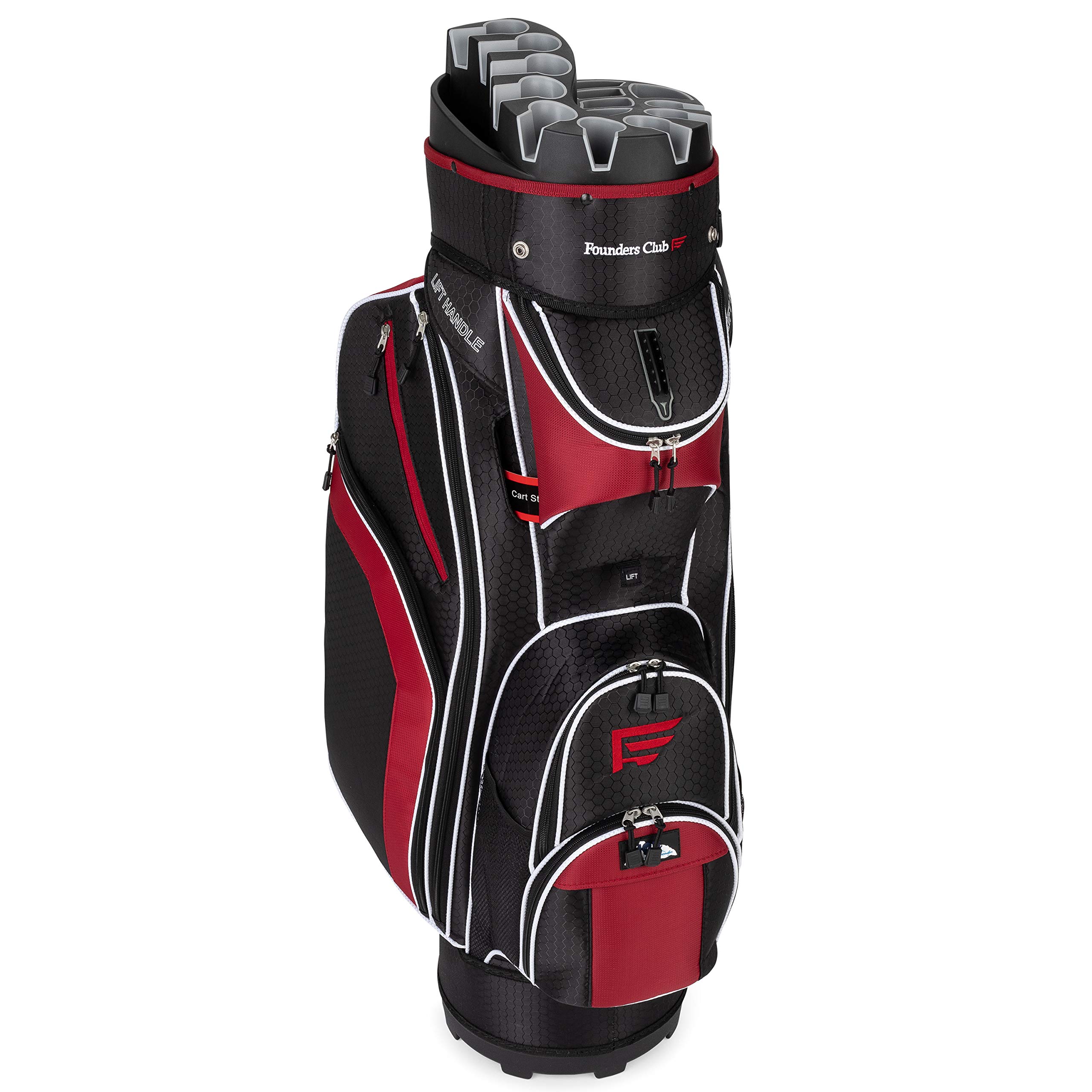 Founders Club Generation 2 Golf Cart Bag for Men - 14-Way Organizer with Head Lock & Anti-Rattle Divider | Perfect for Golf Tournaments & Club Storage