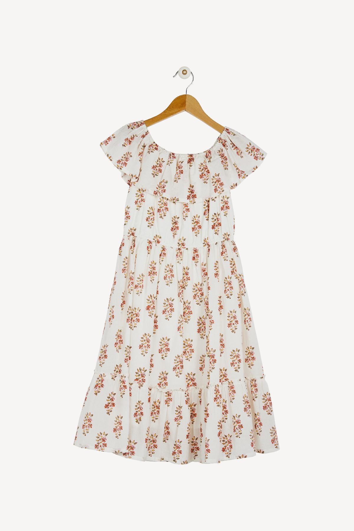 Derhy Kids Caly Girls Dress Size 10/12 - Stylish Floral Summer Dress for Toddler Girls | Perfect for Birthday Parties, School Events & Family Outings