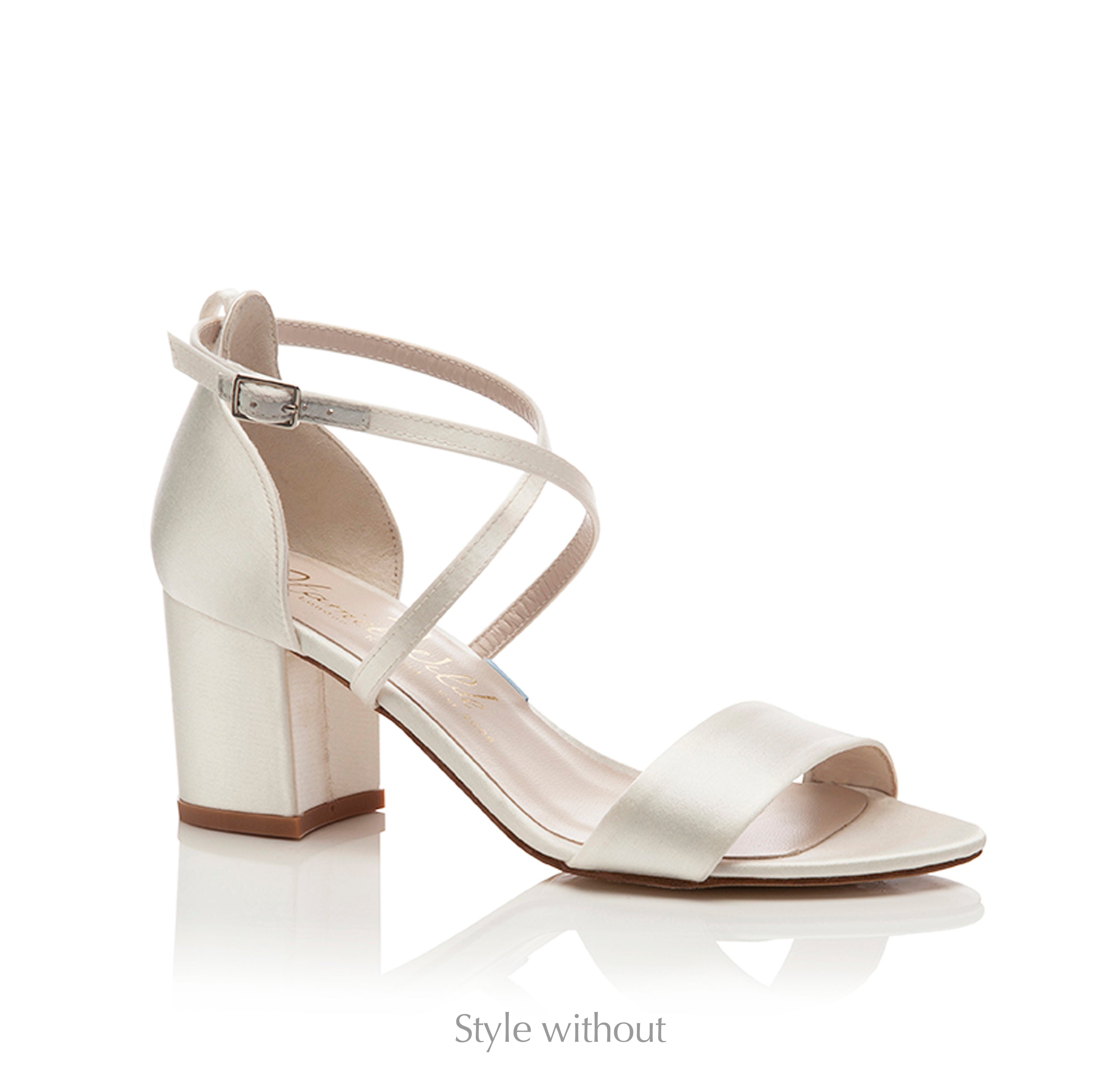 Arabella Block Mid Ivory Bow - Elegant Women's Heels for Weddings, Parties & Special Occasions | Comfortable & Stylish Dress Shoes