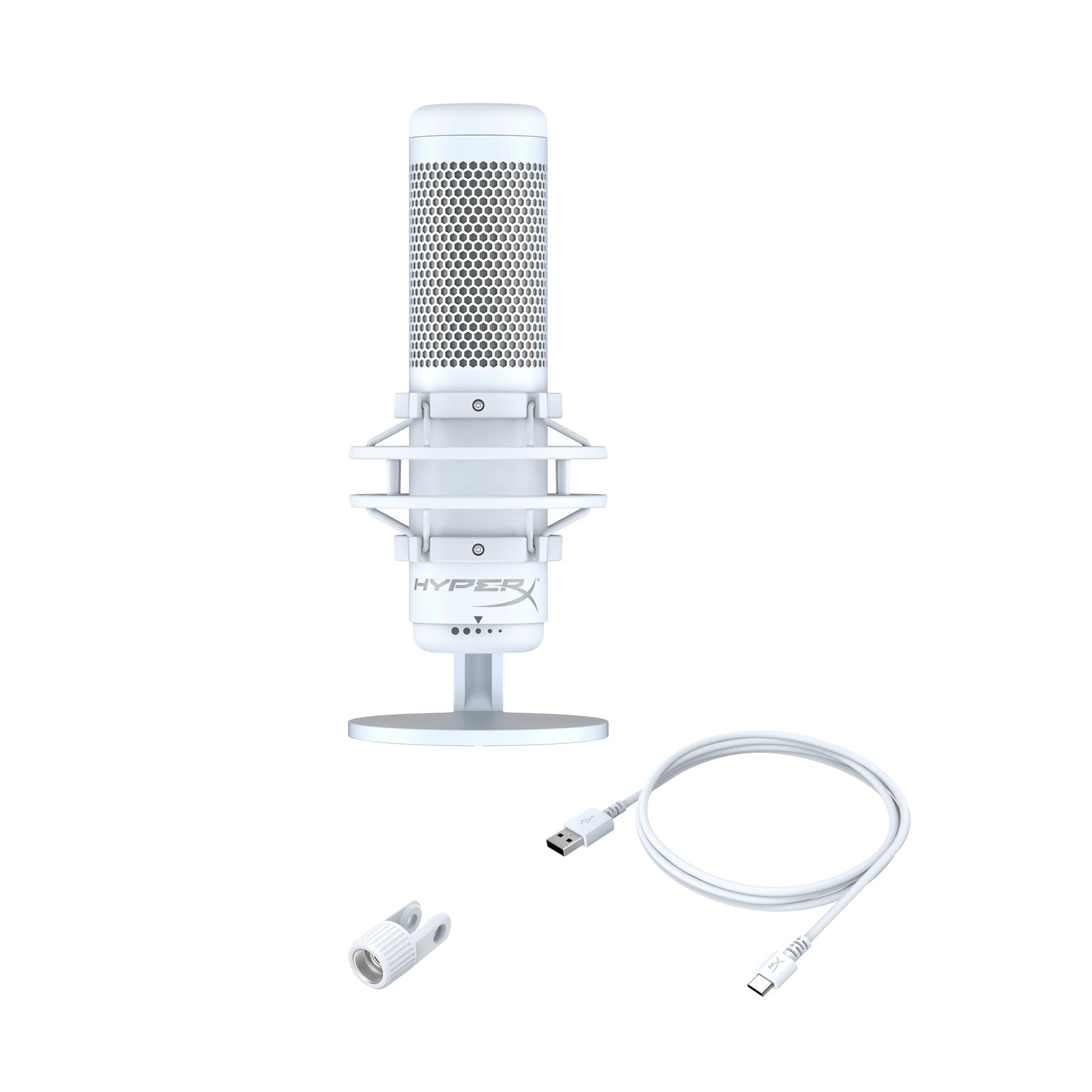 HyperX QuadCast S USB Condenser Microphone with RGB Lighting - Professional Streaming, Podcasting & Gaming Mic for PC, PS4 & Mac - Perfect for Twitch, YouTube & Discord