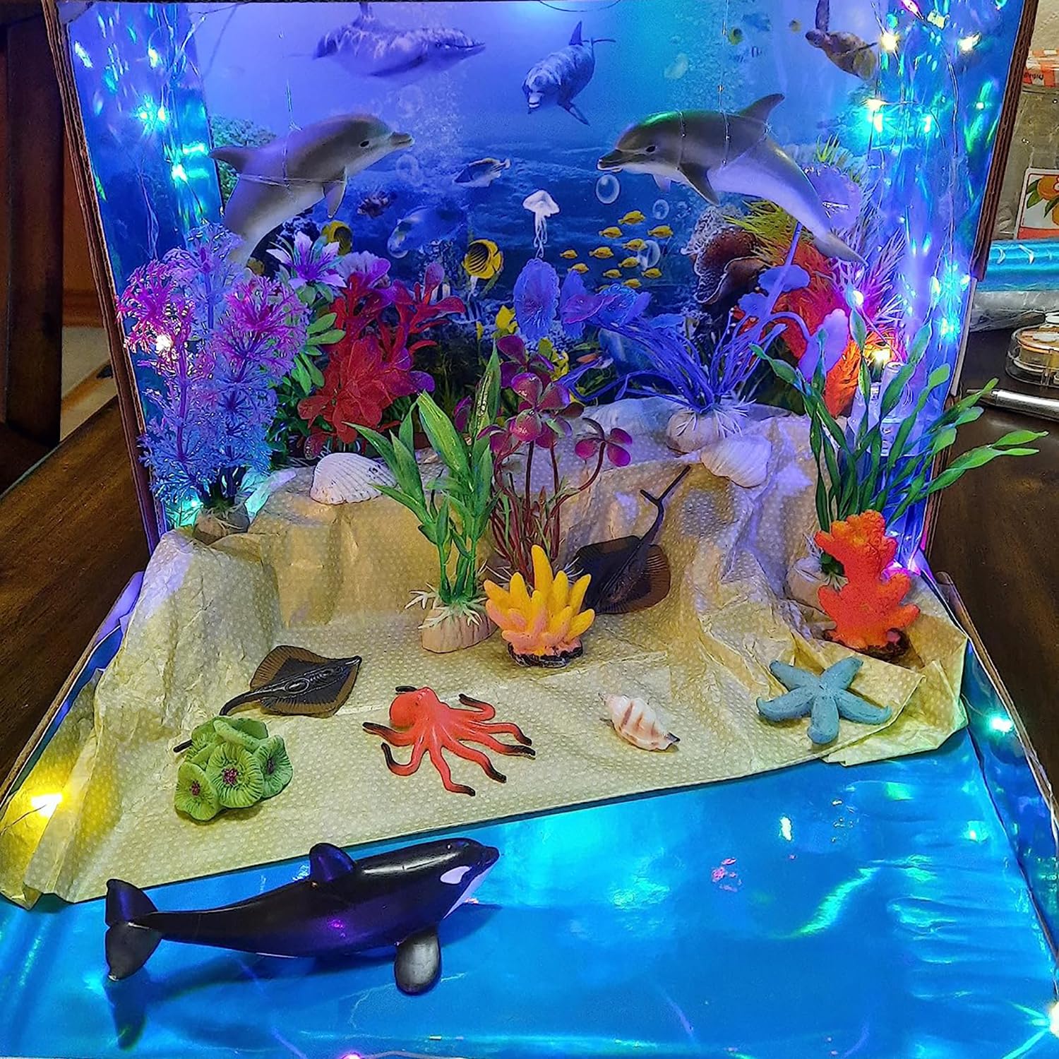 12pcs Artificial Aquarium Plants - Lifelike Fish Tank Decor for Home & Office