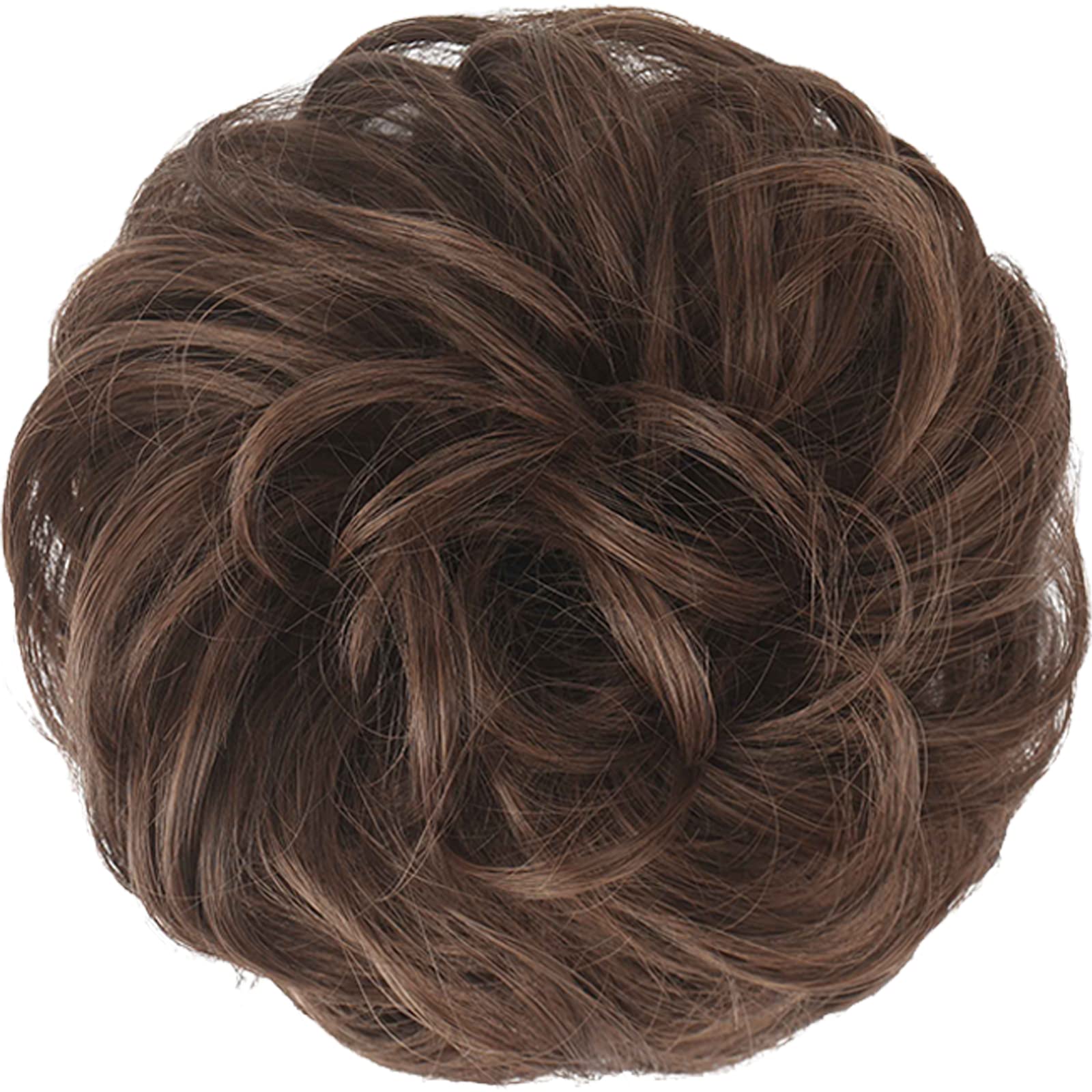 Large Curly Hair Bun Scrunchie Extension - Perfect for Ponytails, Updos & Everyday Hairstyles