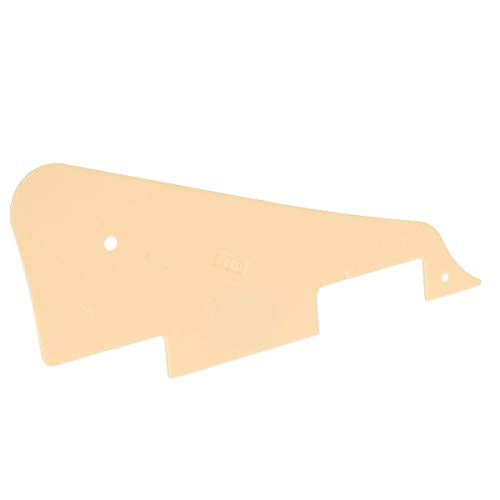 Genuine Cream Single Ply SCRATCHPLATE Pickguard for Les Paul LP Guitar - Perfect Replacement Part for Electric Guitar Maintenance & Upgrade
