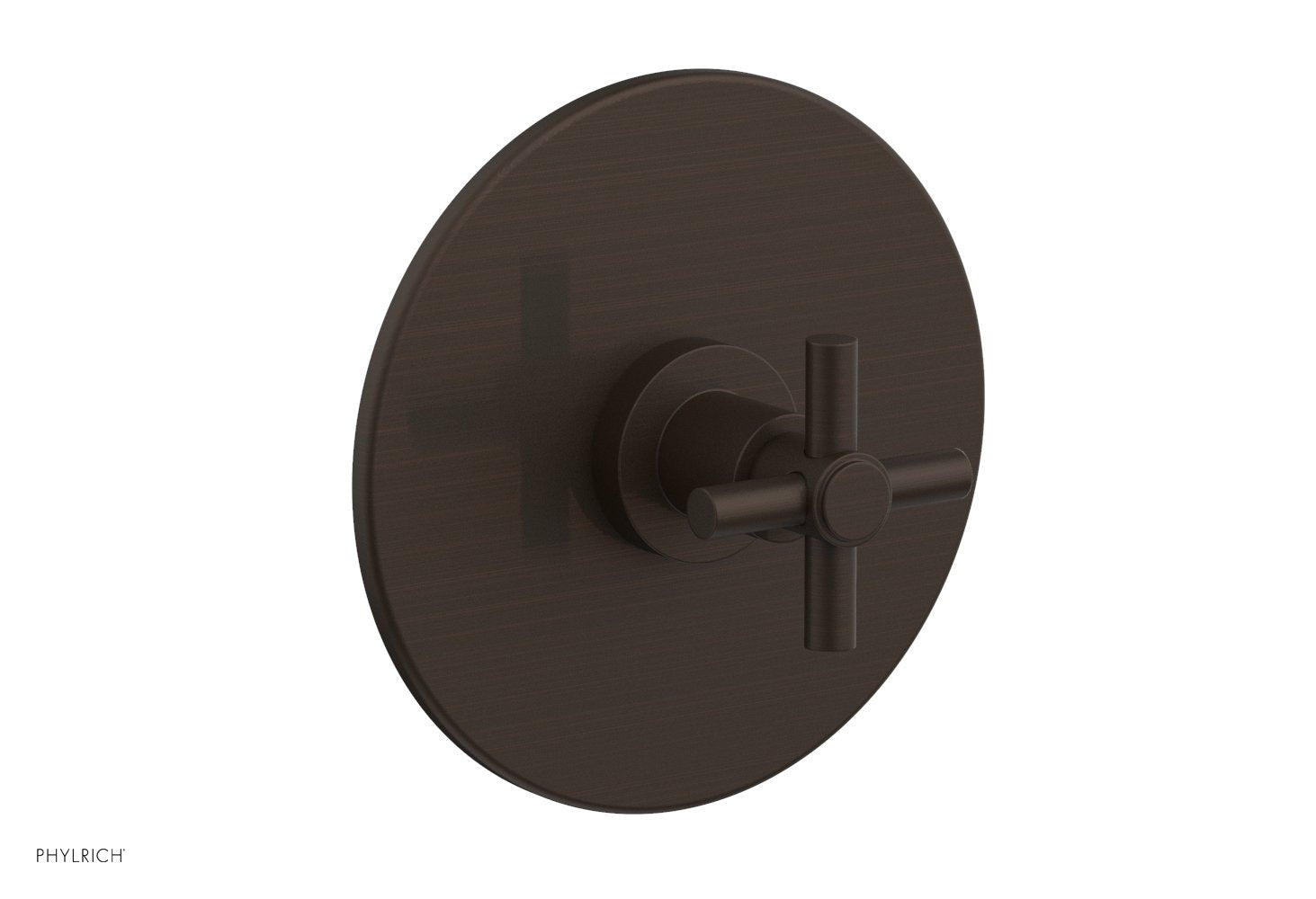 BASIC 1/2 Thermostatic Shower Trim with Tubular Cross Handle DTH134 - Perfect for Bathroom Renovation & Modern Shower Systems