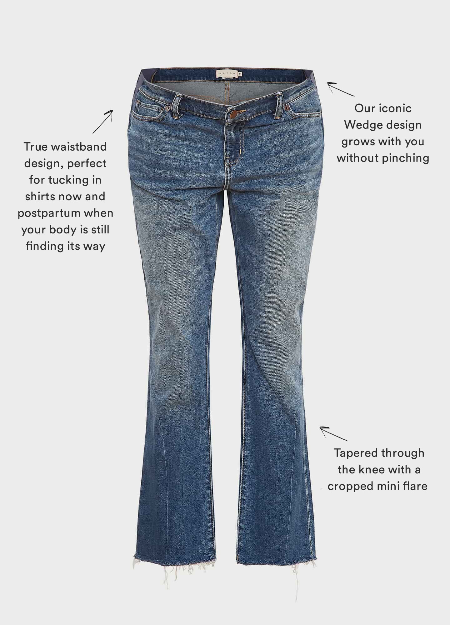 Best Stretchy Maternity Jeans for Pregnant Women - High Waist Comfortable Denim Pants for Everyday Wear - Perfect for Work, Travel & Casual Outfits