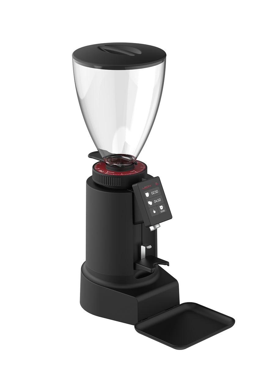 Leon 700 Electric Coffee Grinder - Premium Stainless Steel Burr Mill for Espresso, French Press & Pour Over - Quiet Operation with 15 Precise Grind Settings - Perfect for Home & Office Use