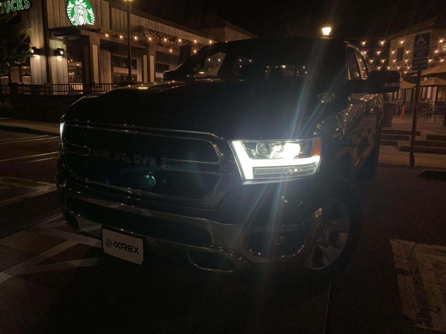AlphaRex Projector Headlights for 2019-2021 Ram 1500 with DRL & Sequential Turn Signals - Black Housing | Upgrade Your Truck Lighting for Night Driving & Off-Road Adventures