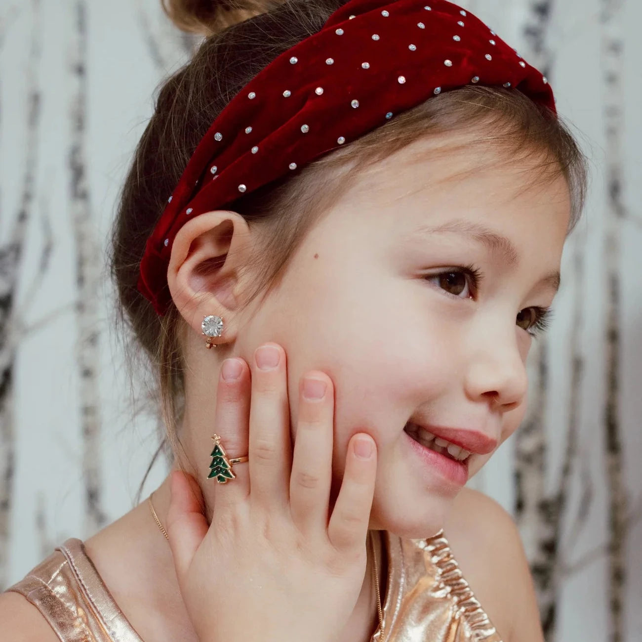 Great Pretenders All Aglow Holiday Ring Set - Sparkling Christmas Party Jewelry for Kids, Festive Dress-Up Accessories for Girls (Perfect for Holiday Photos, Pageants & Christmas Celebrations)