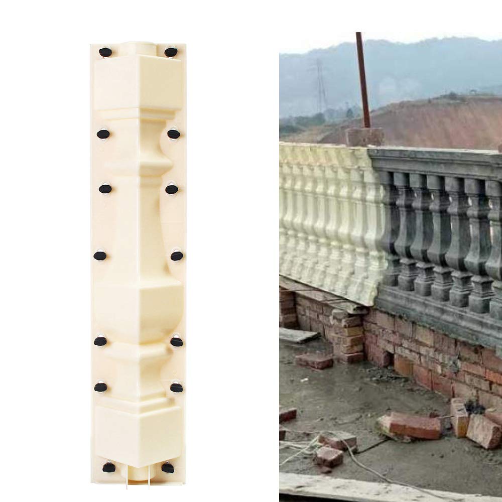 Roman Style Concrete Column Molds for Plaster Cement Casting - DIY Railing & Balustrade Mold Kit (Style 1) - Perfect for Garden Fencing, Porch Columns & Home Decoration Projects