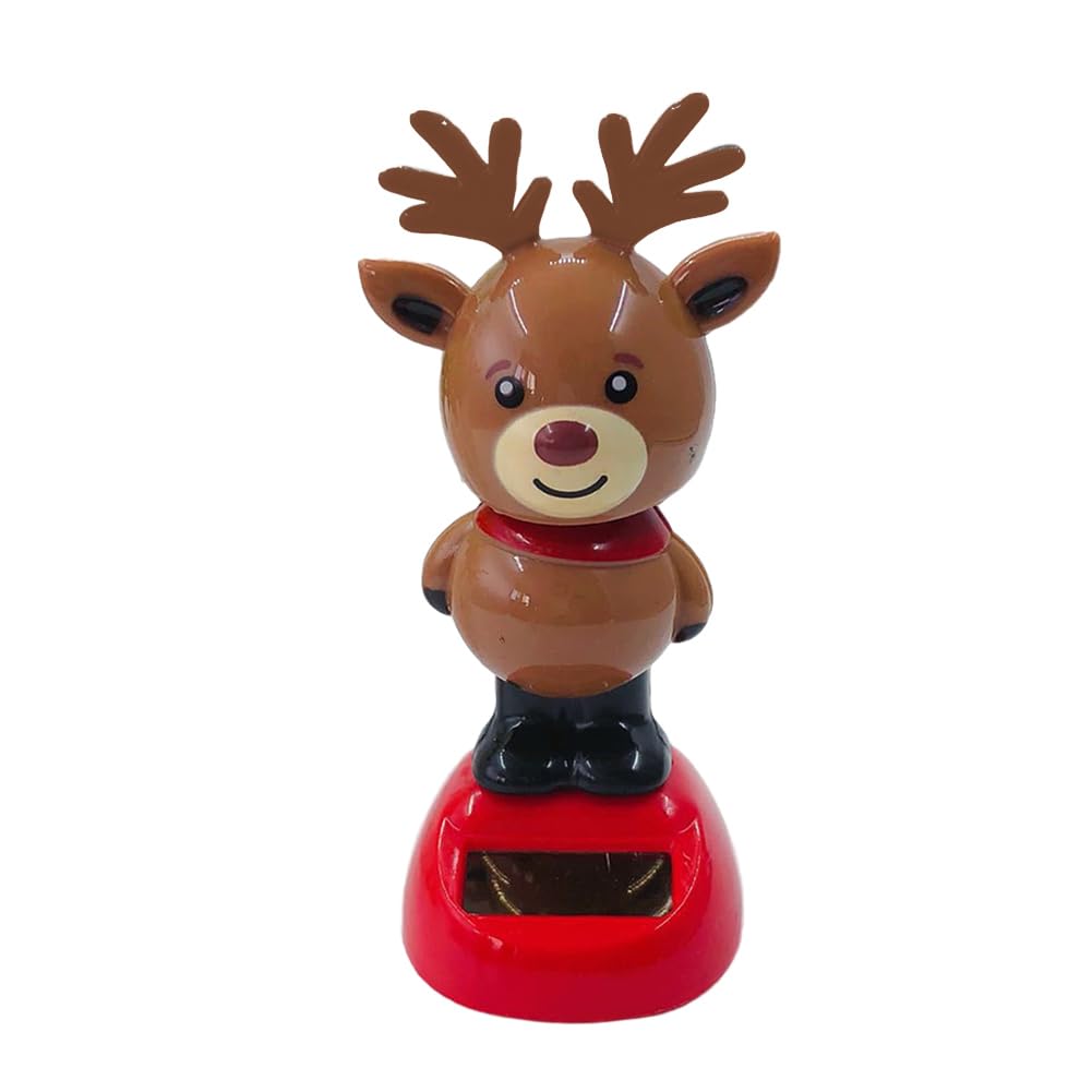 Solar Powered Dancing Santa Toy - Christmas Car Dashboard Decor, Shaking Head Dancer Doll for Home, Office & Windowsill - Fun Holiday Gift for Kids & Adults - Perfect for Car Decorations & Christmas Party Decor