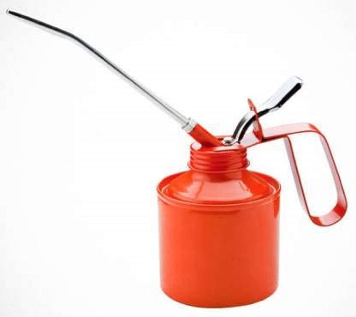 DLIEN Multi-Purpose Manual Lubricant Sprayer - 1/2 Pint Oil Can with Plastic Body, Lever Pump, 15cm Nozzle & Angled Spout for Car, Bike, Kitchen, Sewing Machine (Multicolor) | Perfect for Automotive Maintenance, Bicycle Care, Household Appliances & Industrial Equipment