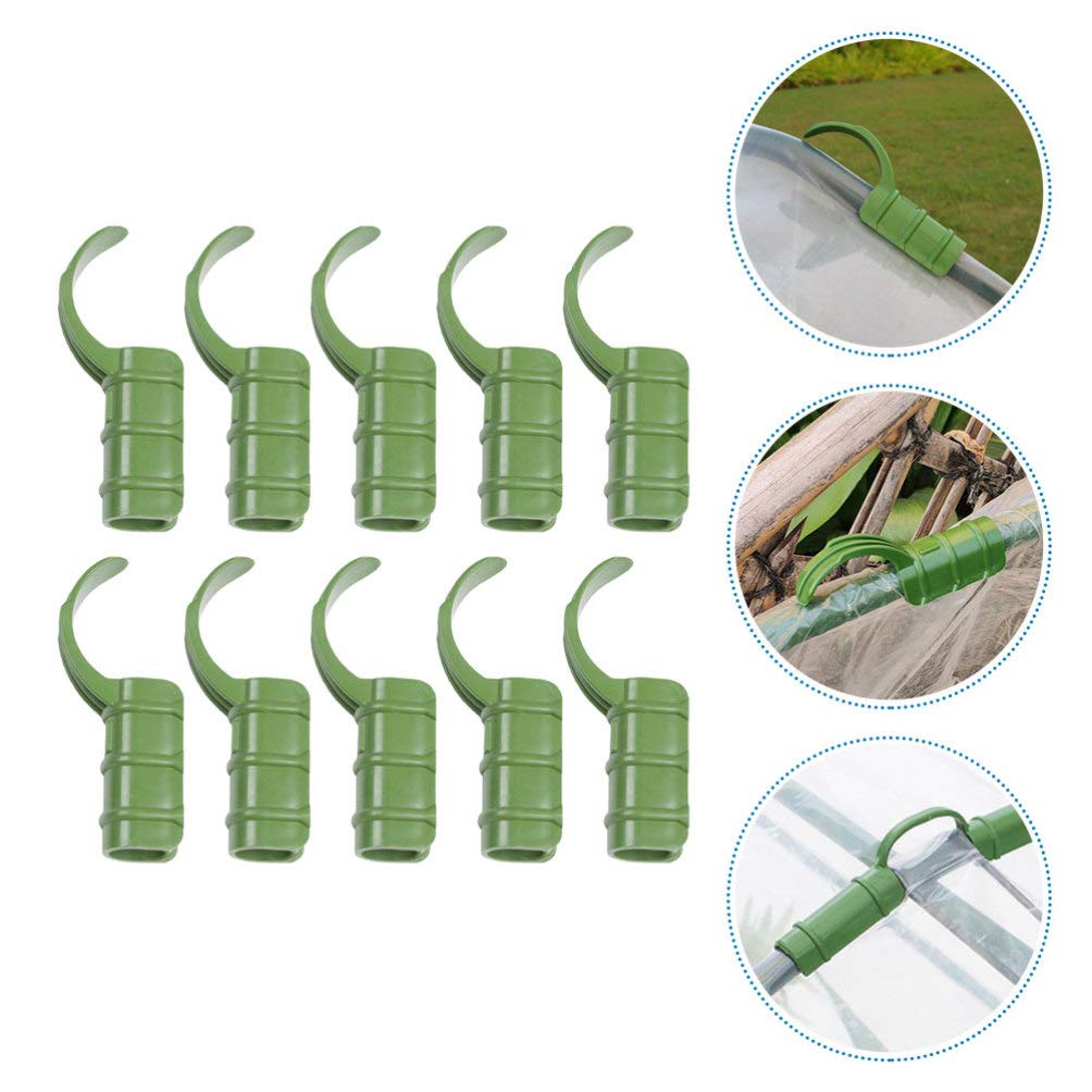 15pcs Greenhouse Temperature Film Buckle Clips - Heavy Duty Gardening Tent Clamps for Plant Shelters, Tunnel Hoops & Shading Nets - Durable Gardening Accessories for Greenhouse, Hydroponics & Outdoor Plant Protection