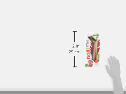 **Joie Stainless Steel Christmas Straws - 12 Pack Colorful Reusable Drinking Straws for Parties, Cocktails, Smoothies & Holiday Celebrations**