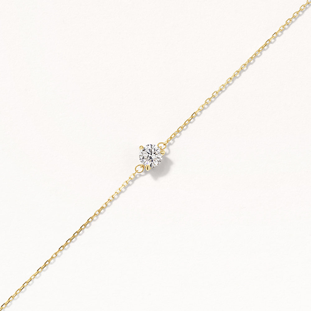 0.20ct Lab Grown Diamond Round Bracelet in 10k Gold - Elegant Jewelry Gift for Women, Perfect for Anniversaries & Special Occasions