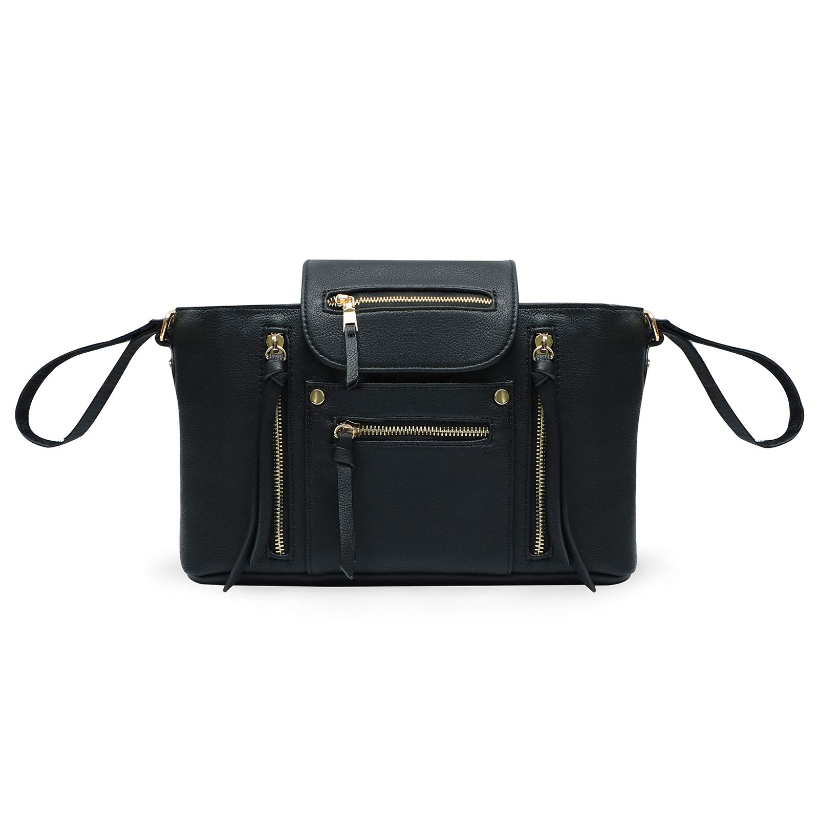 Miss Fong Genuine Leather Mini Diaper Bag Backpack - Stylish Small Crossbody Purse with Stroller Organizer Pockets | Perfect for Moms, Baby Essentials & On-the-Go Parenting