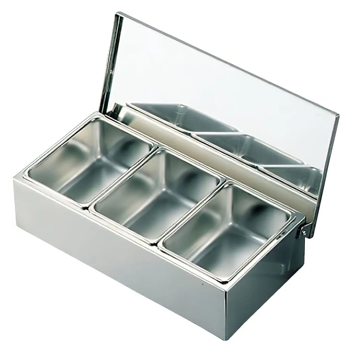 EBM Stainless Steel Yakumi Seasoning Container with Open Top - Perfect for Spices, Salt, Pepper & Seasonings in Kitchen, Dining & Cooking