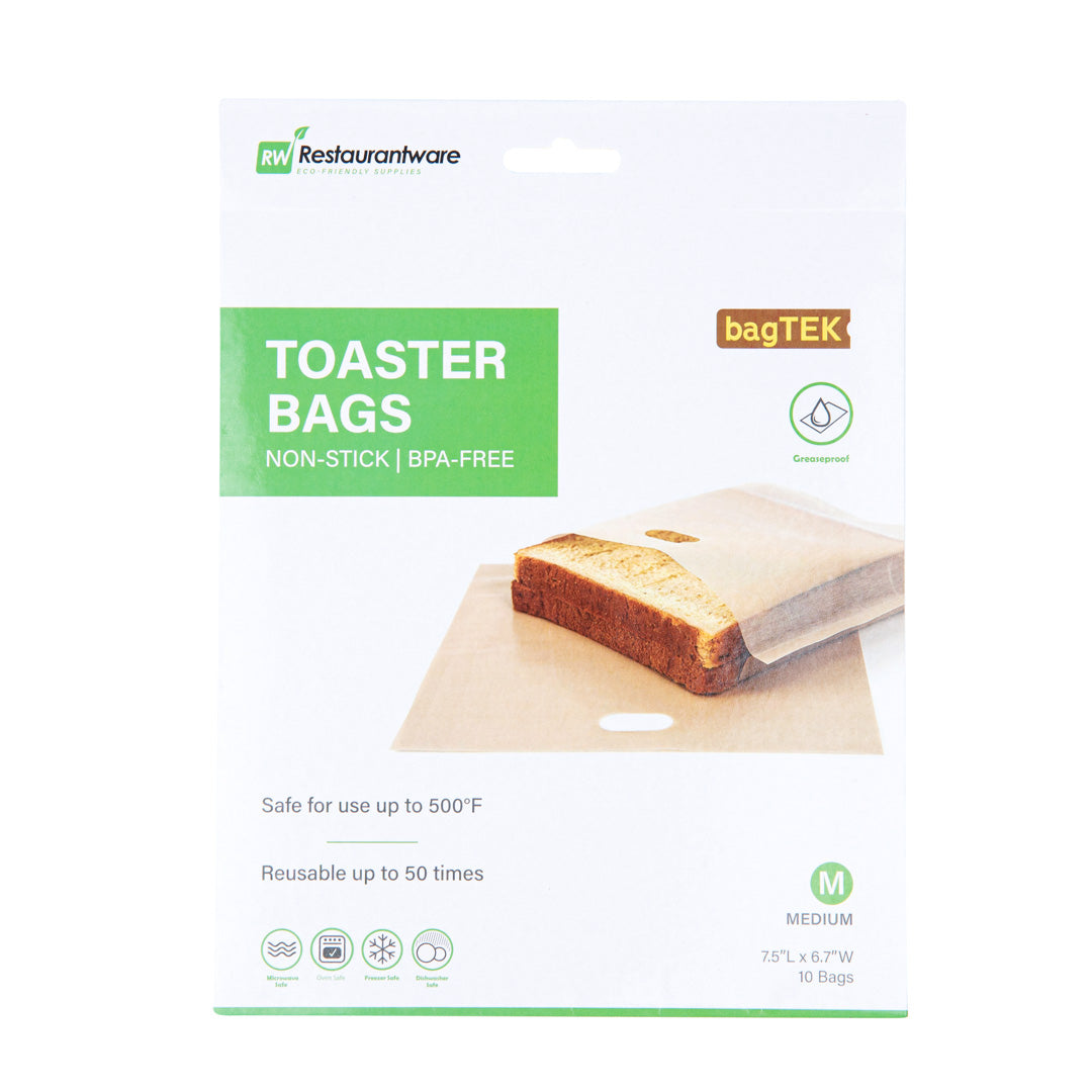 Non-Stick Heat Resistant Toaster Bags - 7.5